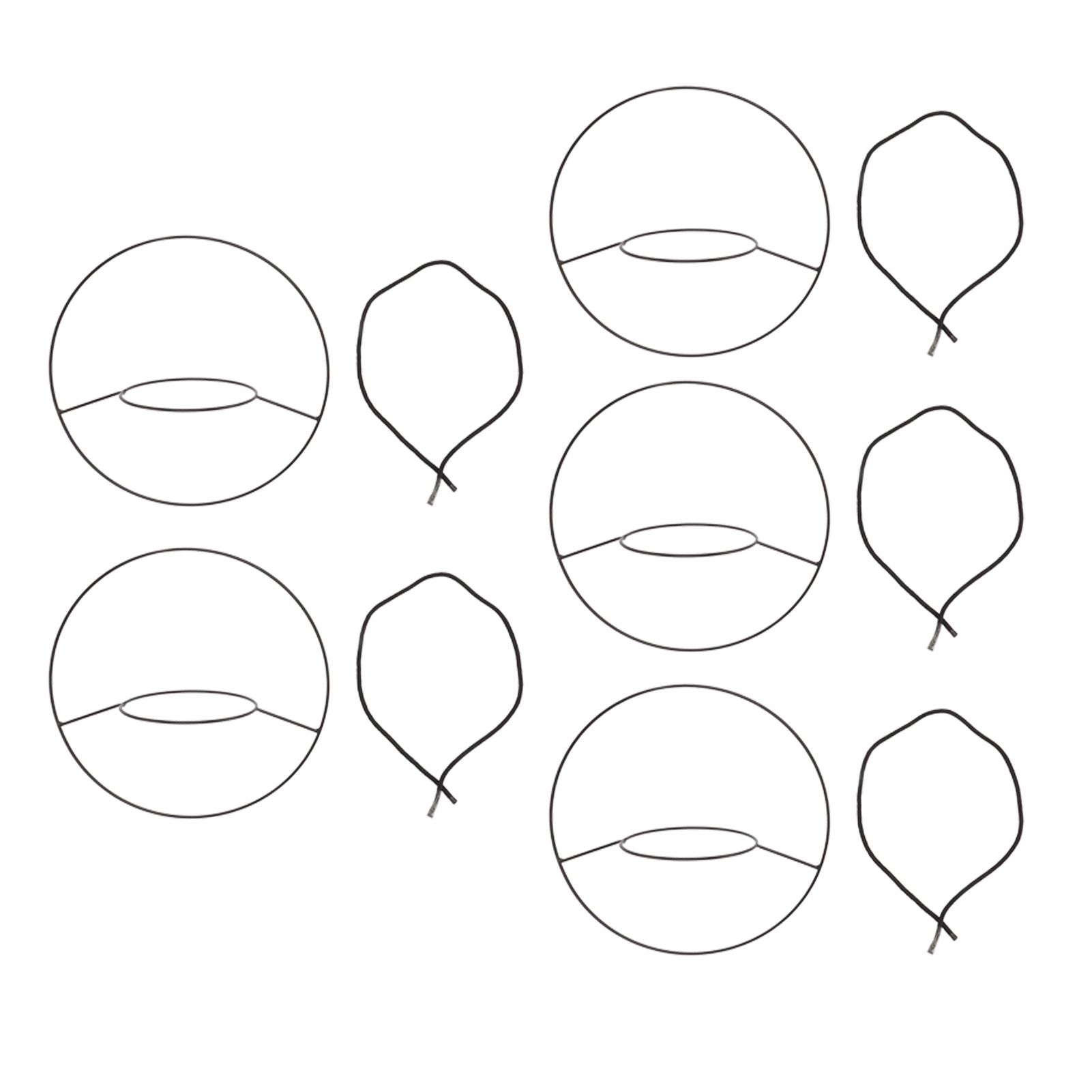 5pcs Hanging Planter Holder Rust Proof Decorative Metal Hanging Flower Pot Basket for Living Room Indoor Garden Balcony - Image 2