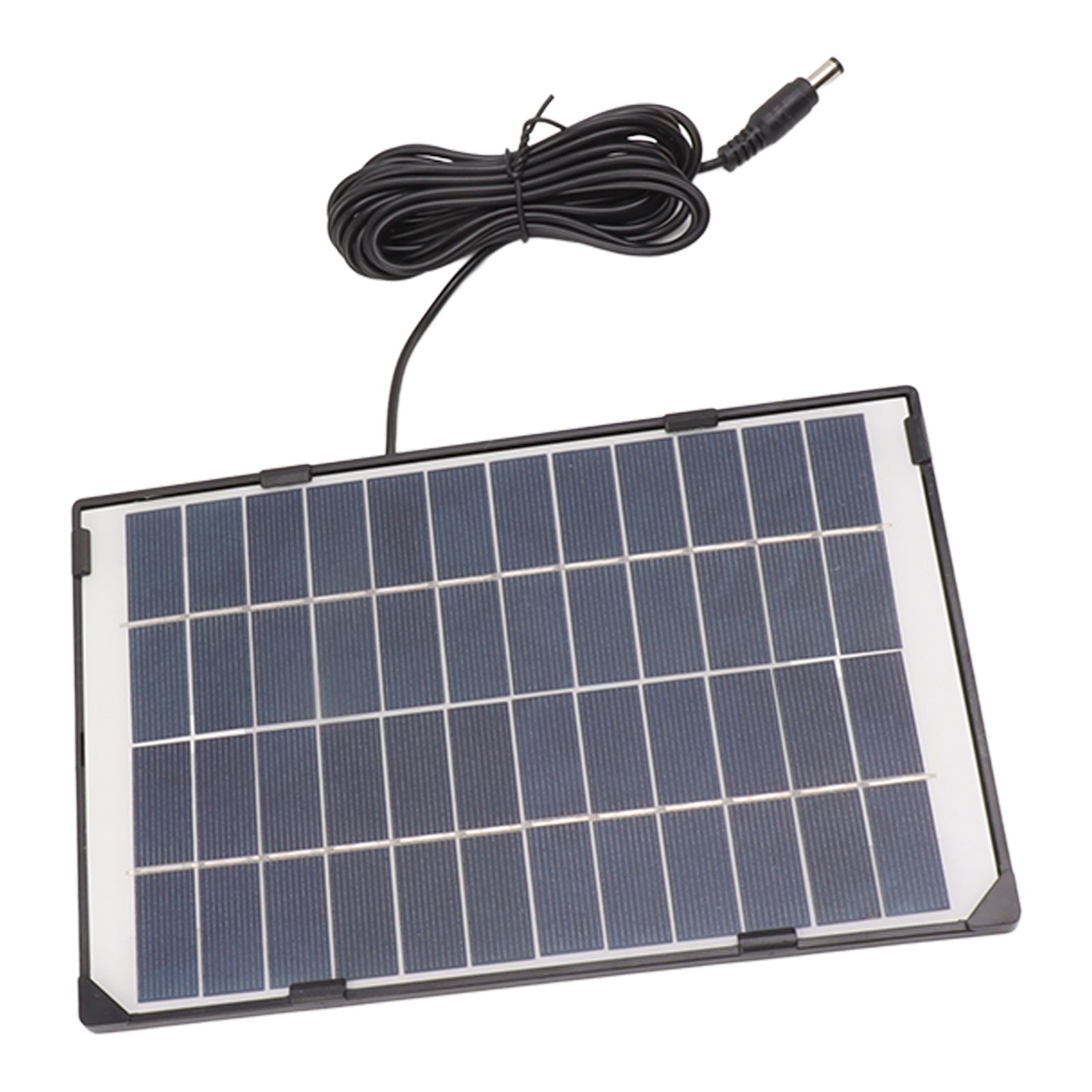 6W 12V Polycrystalline Silicon Solar Panel 6W 12V DC5521 Camera Solar Panel Outdoor Home Surveillance Lighting Charger - Image 2