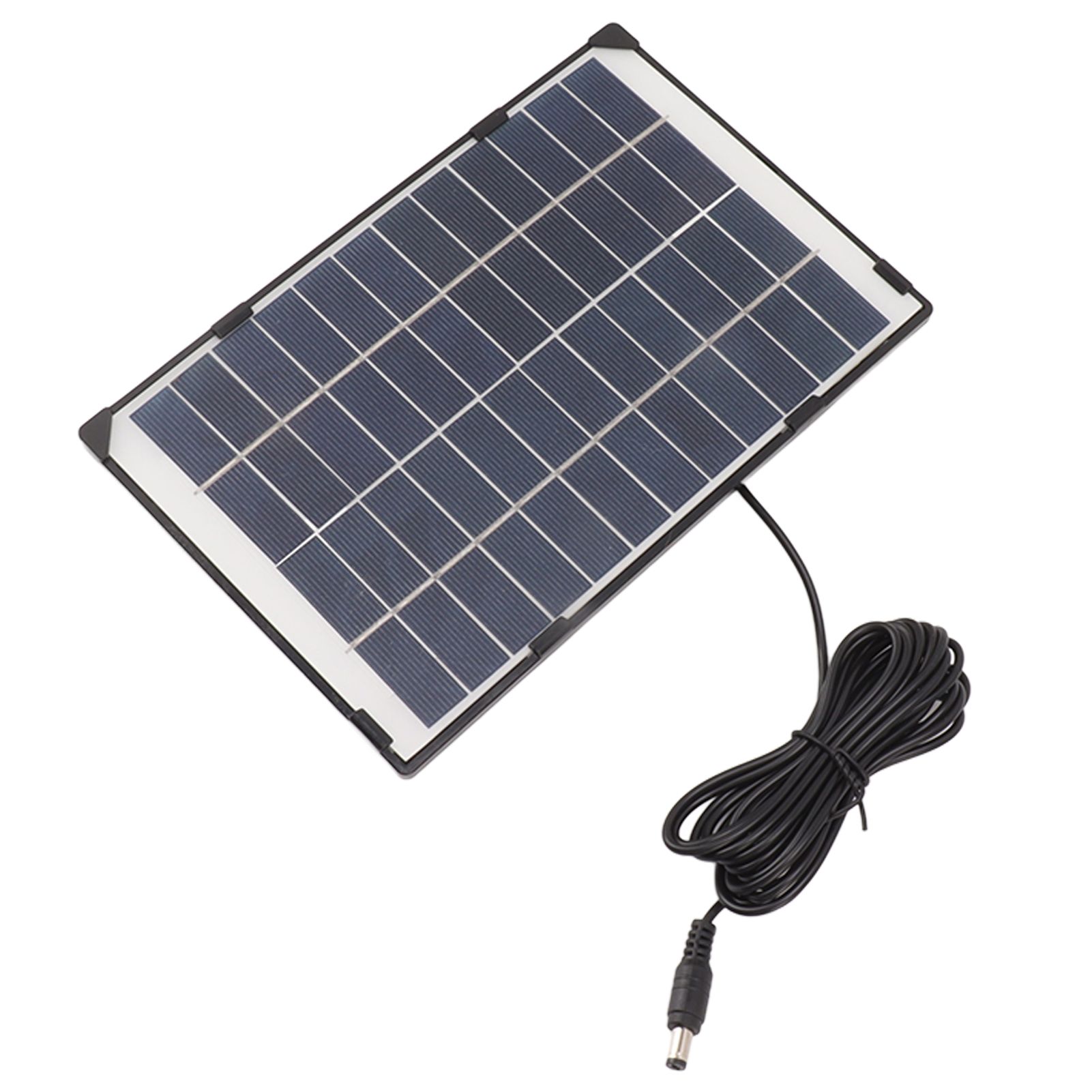 6W 12V Polycrystalline Silicon Solar Panel 6W 12V DC5521 Camera Solar Panel Outdoor Home Surveillance Lighting Charger - Image 3