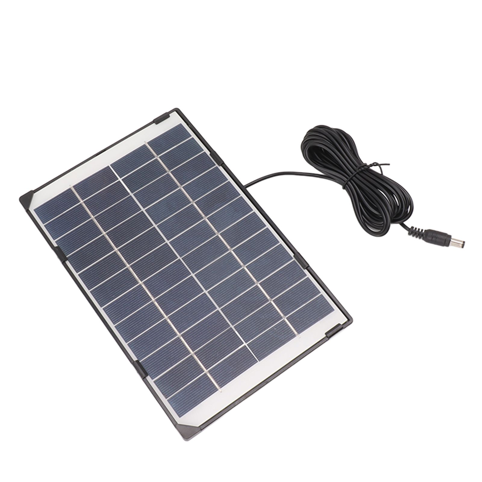6W 12V Polycrystalline Silicon Solar Panel 6W 12V DC5521 Camera Solar Panel Outdoor Home Surveillance Lighting Charger - Image 5