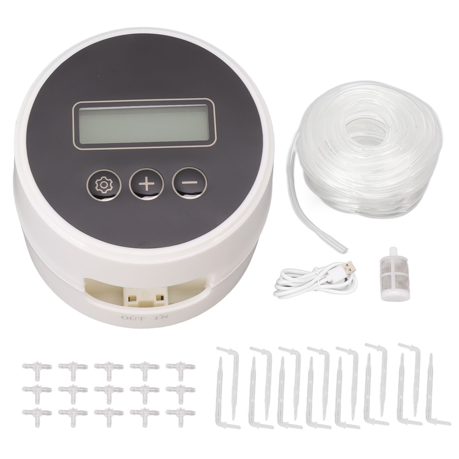 Black Timer Indoor Automatic Watering Device System Automatic Irrigation Waterer for Potted Plants Yard Garden 10m 15 Pots - Image 1