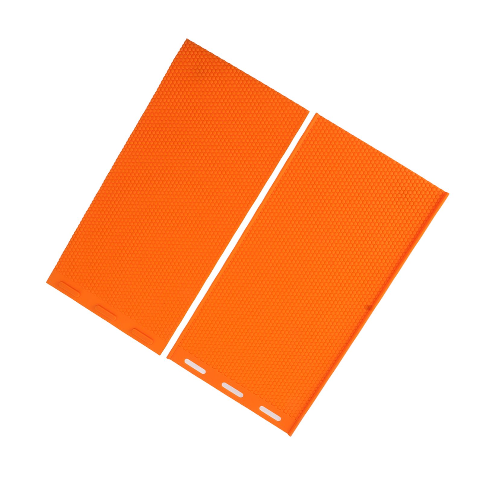 2 Sheets 5.4mm Silicone Beeswax Mold Beeswax Foundation Press Embosser Honeycomb Sheets Mold Bee Keeping Supplies Orange - Image 3
