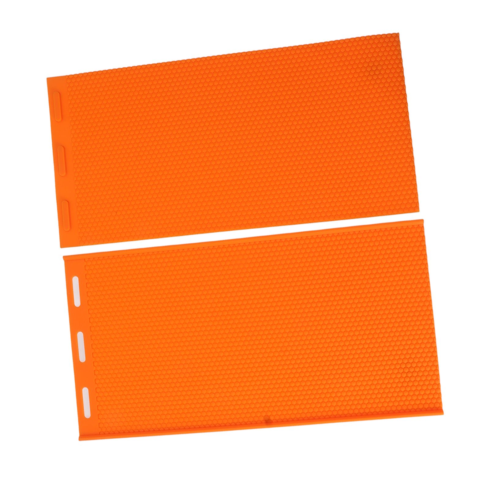 2 Sheets 5.4mm Silicone Beeswax Mold Beeswax Foundation Press Embosser Honeycomb Sheets Mold Bee Keeping Supplies Orange - Image 4