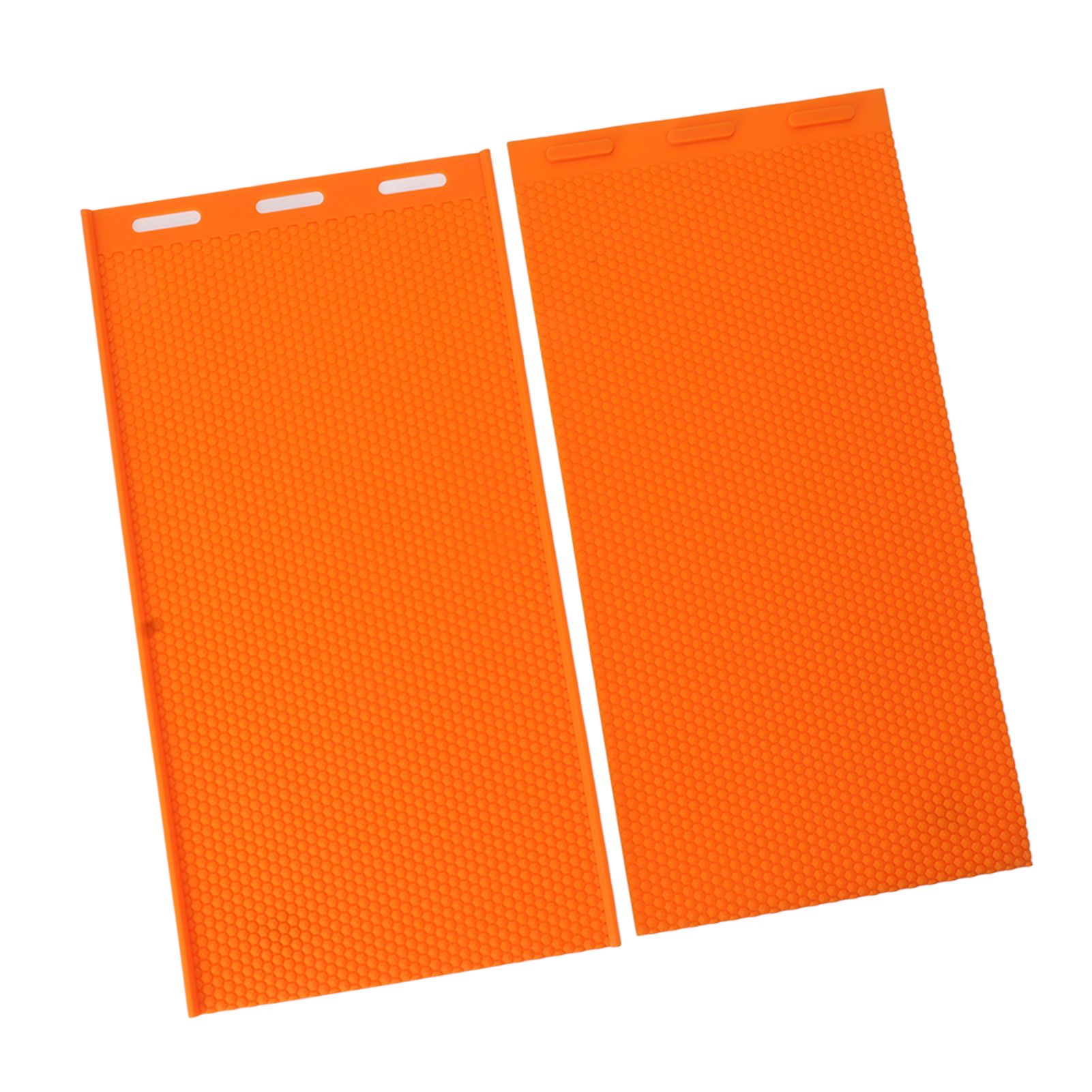 2 Sheets 5.4mm Silicone Beeswax Mold Beeswax Foundation Press Embosser Honeycomb Sheets Mold Bee Keeping Supplies Orange - Image 8
