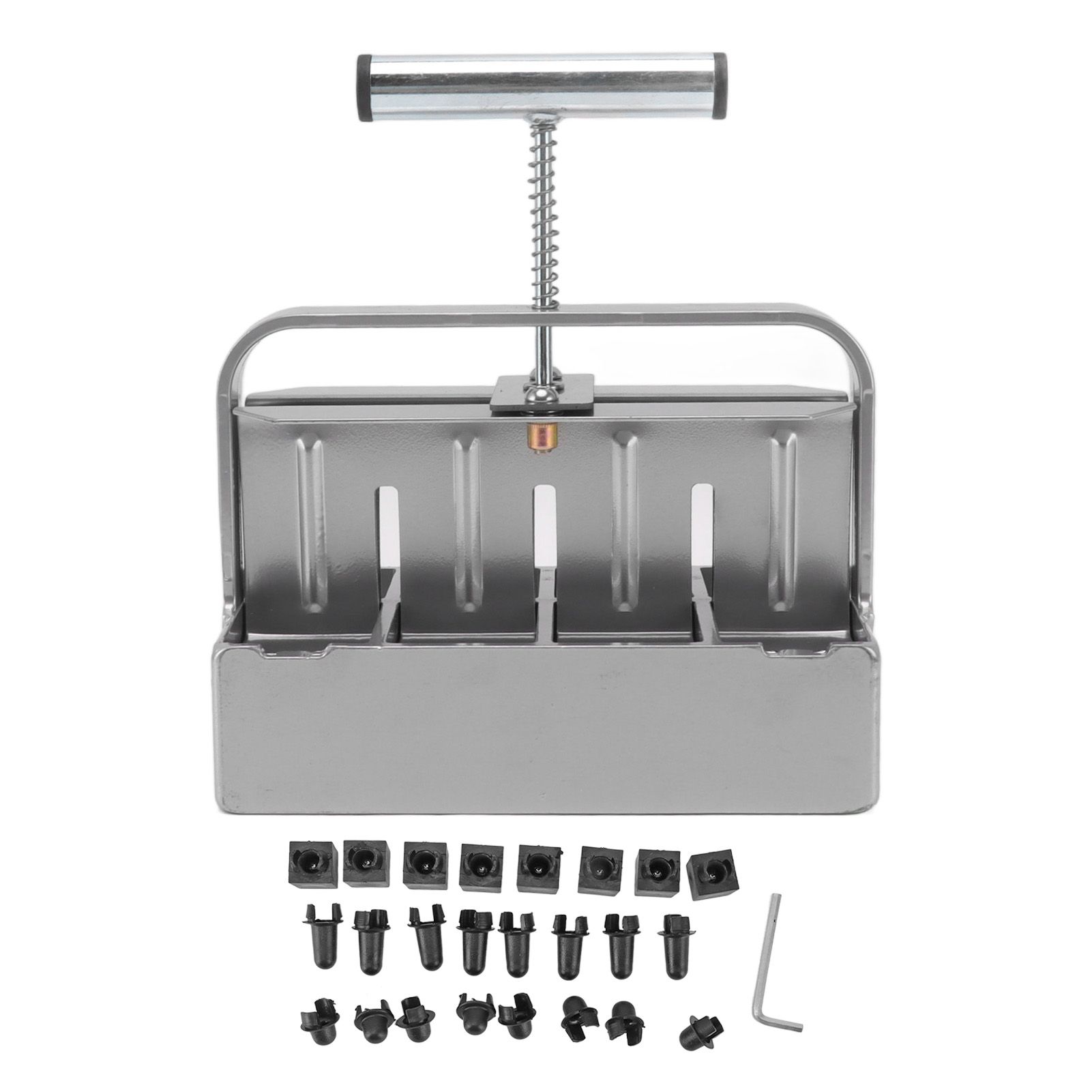 Soil Blocker with Comfortable Handle Manual 8 Cell Soil Block Maker for Outdoor Plants Gardening - Image 1