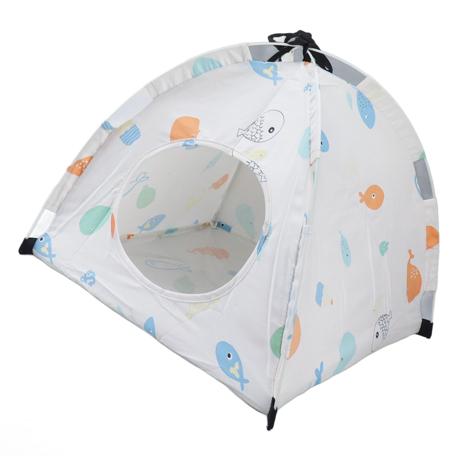 Pet Tent Cartoon Print Detachable Washable Portable Cat Tents for Cats Puppy Small Pets - Image 2