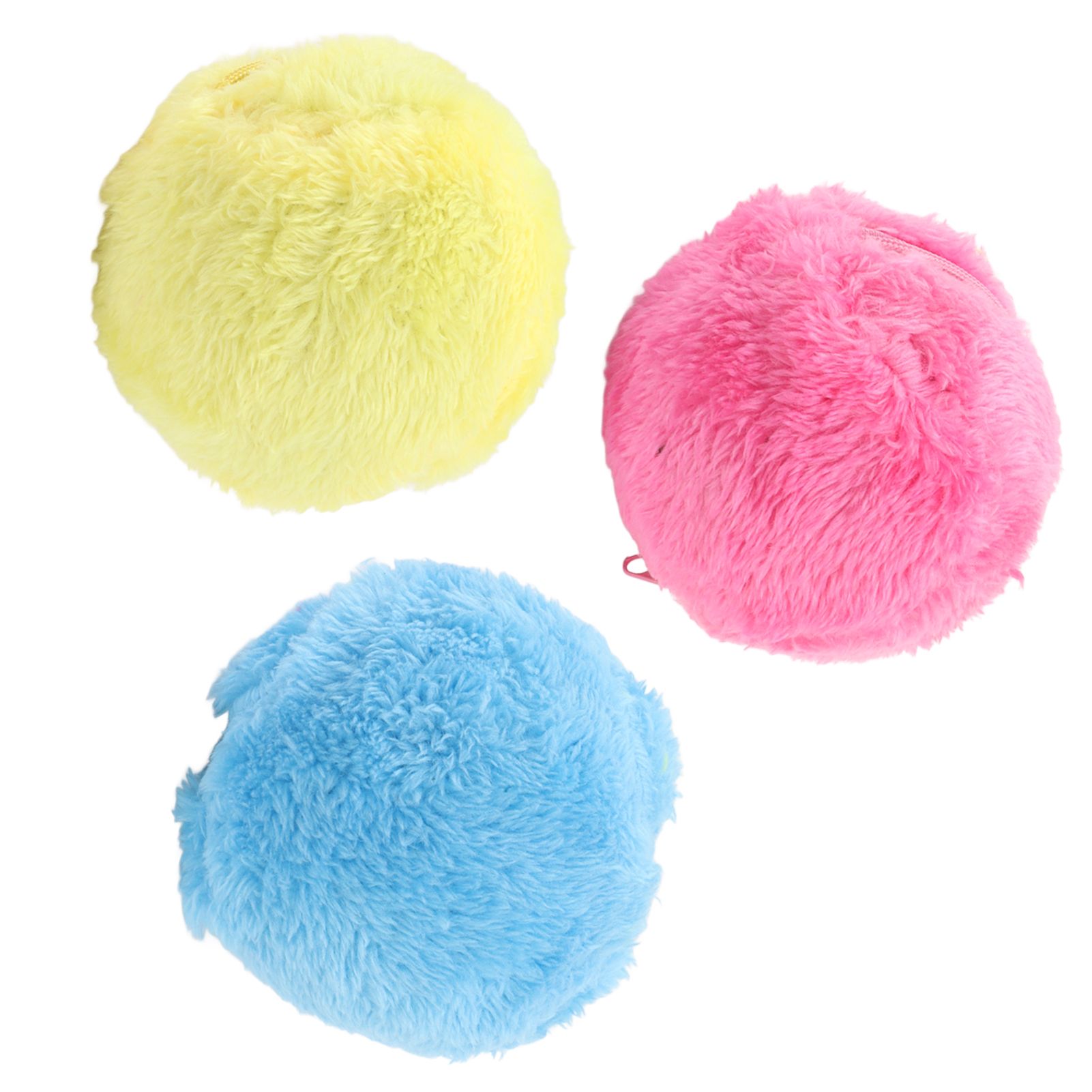 Automatic Rolling Ball Floor Cleaning Attract Attention Pet Interactive Roller Ball Toy with Plush Cover - Image 2