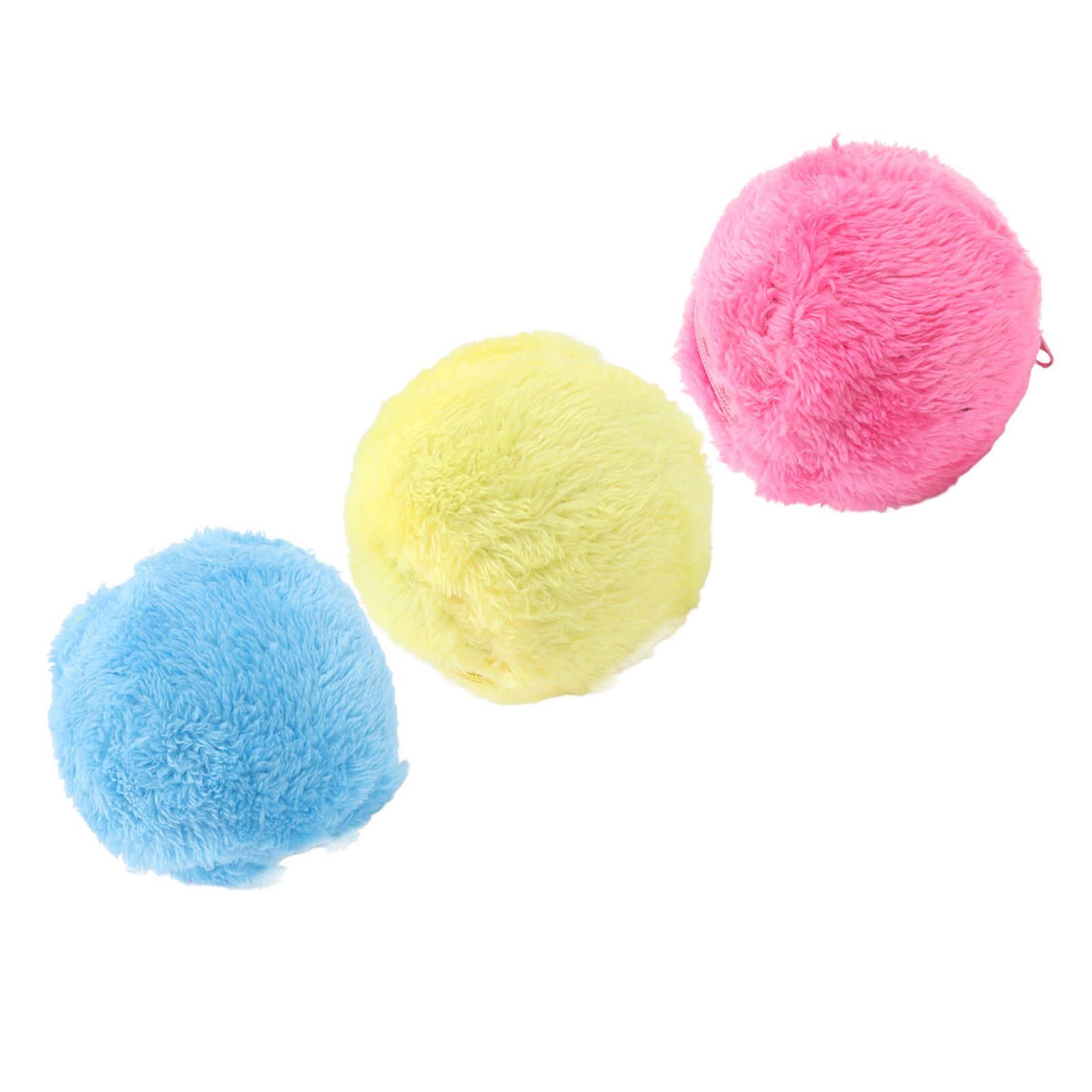 Automatic Rolling Ball Floor Cleaning Attract Attention Pet Interactive Roller Ball Toy with Plush Cover - Image 8