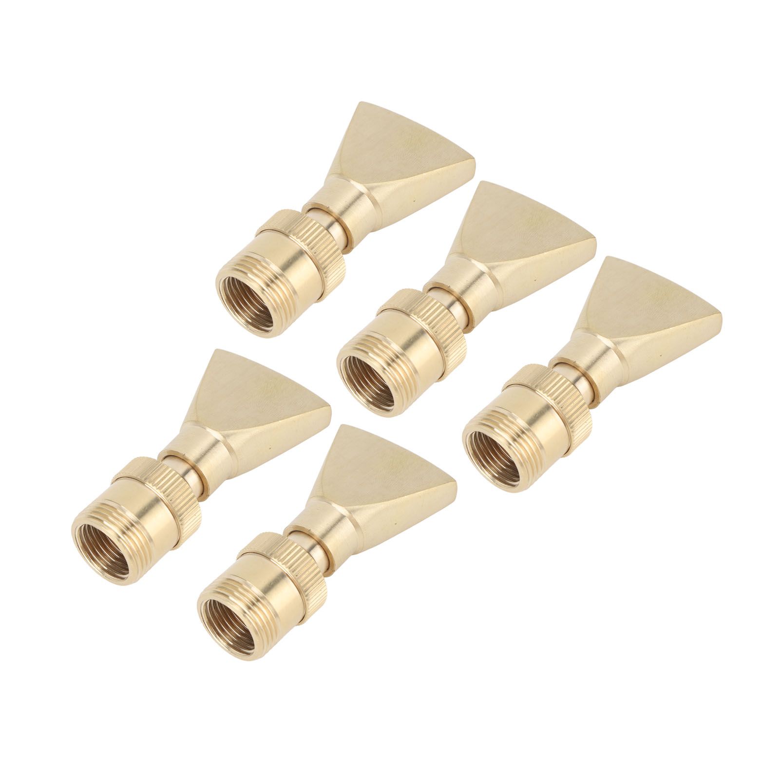 5Pcs Brass Fountain Nozzles Fan Shaped Water Fountain Nozzle Exquisite Fountain Head Sprinkler for Garden Yard Mall - Image 3