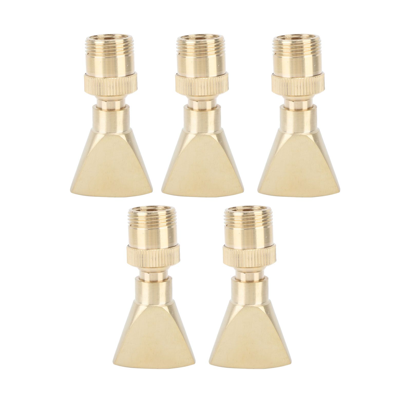 5Pcs Brass Fountain Nozzles Fan Shaped Water Fountain Nozzle Exquisite Fountain Head Sprinkler for Garden Yard Mall - Image 5