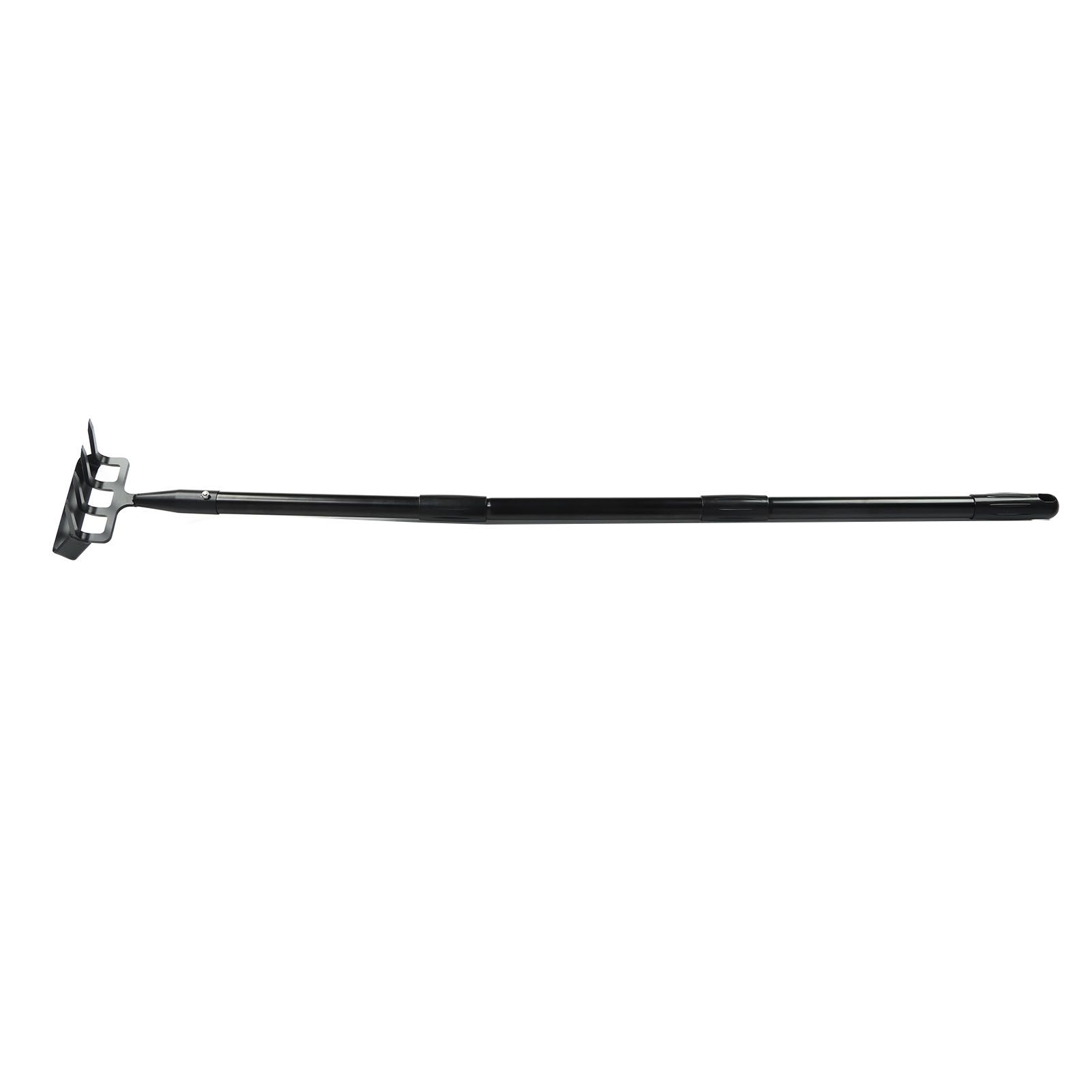 Weeding Rake Adjustable Length Stainless Steel Ergonomic Handle Hand Rake Garden Tool for Cultivating Loosening 3 Sections - Image 2