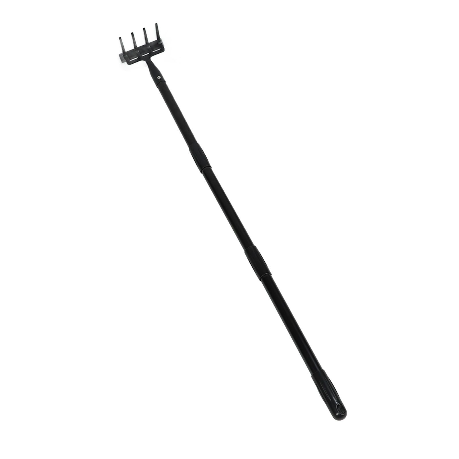 Weeding Rake Adjustable Length Stainless Steel Ergonomic Handle Hand Rake Garden Tool for Cultivating Loosening 3 Sections - Image 5