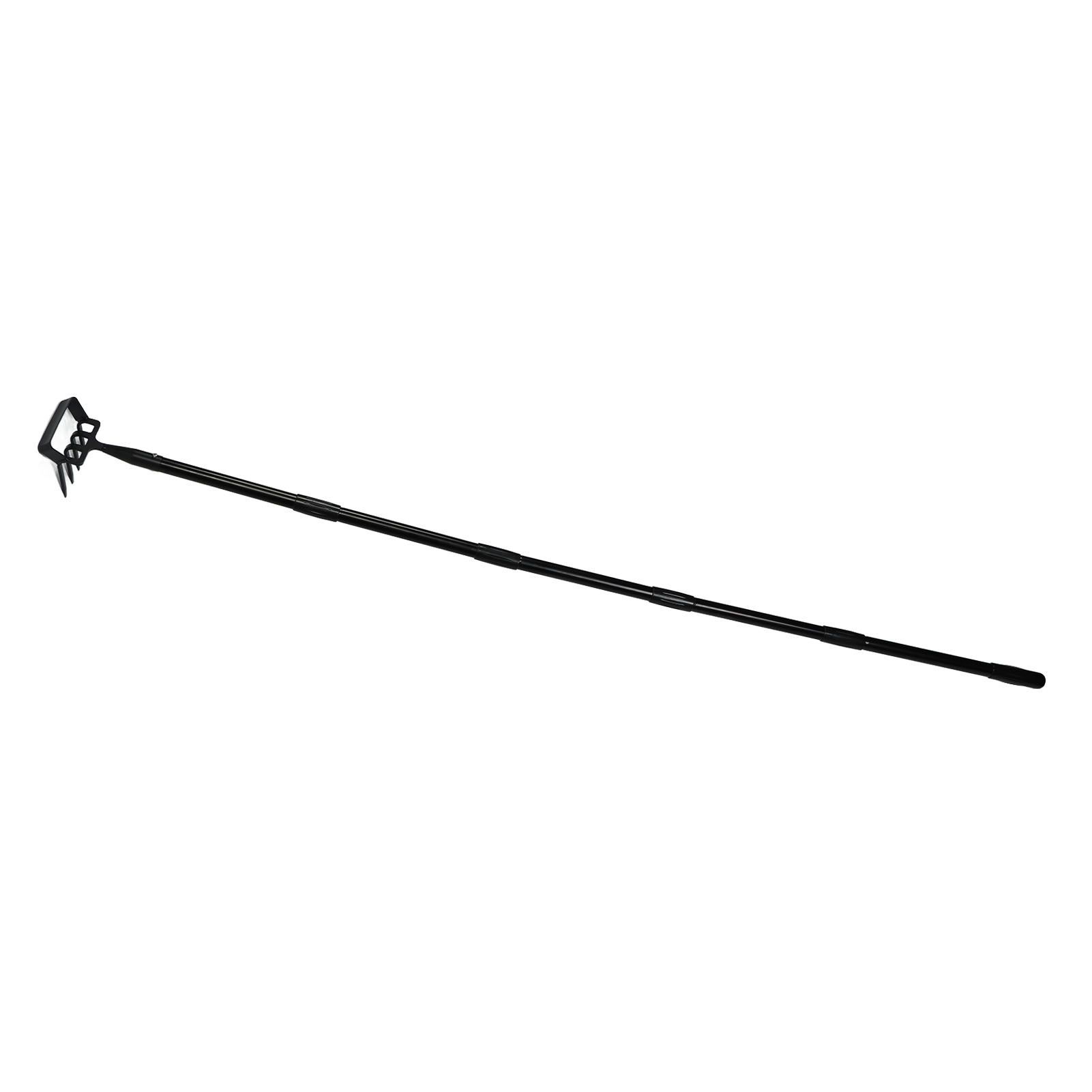 Weeding Rake Adjustable Length Stainless Steel Ergonomic Handle Hand Rake Garden Tool for Cultivating Loosening 5 Sections - Image 4