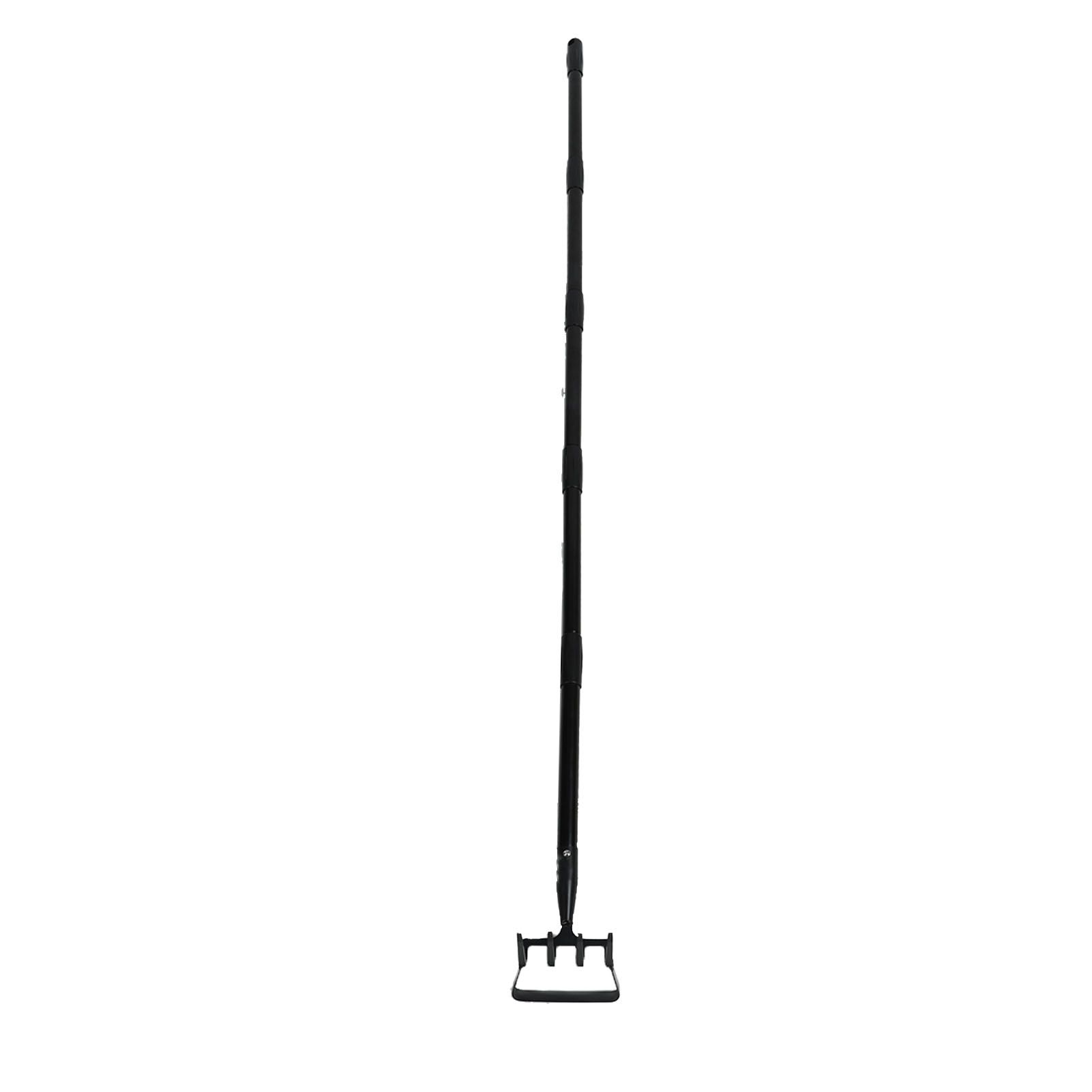 Weeding Rake Adjustable Length Stainless Steel Ergonomic Handle Hand Rake Garden Tool for Cultivating Loosening 5 Sections - Image 8