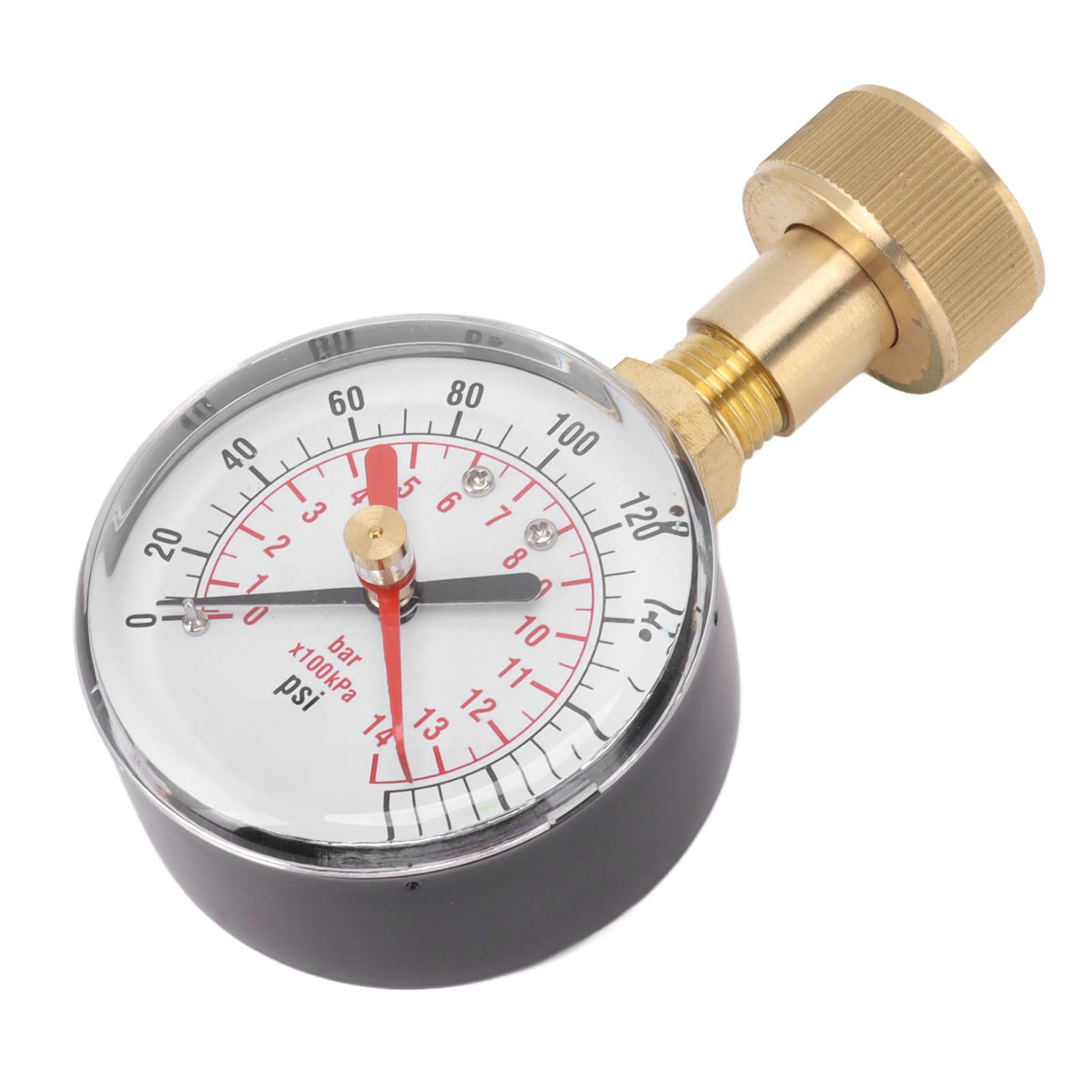 Water Pressure Gauge Aluminum Alloy Iron 0 to 200Psi Universal Water Pressure Test Gauge with 3/4 Female Hose Thread for Replacement - Image 5