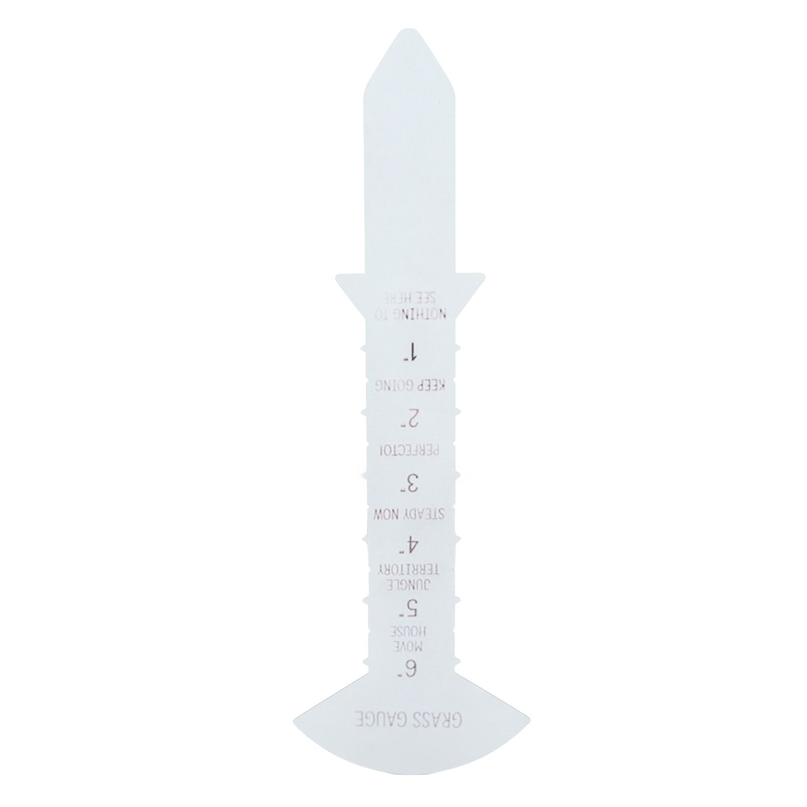 Grass Gauge 30cm Clear Funny Text Sturdy Iron Grass Height Measuring Ruler for Garden Yard Lawn - Image 2