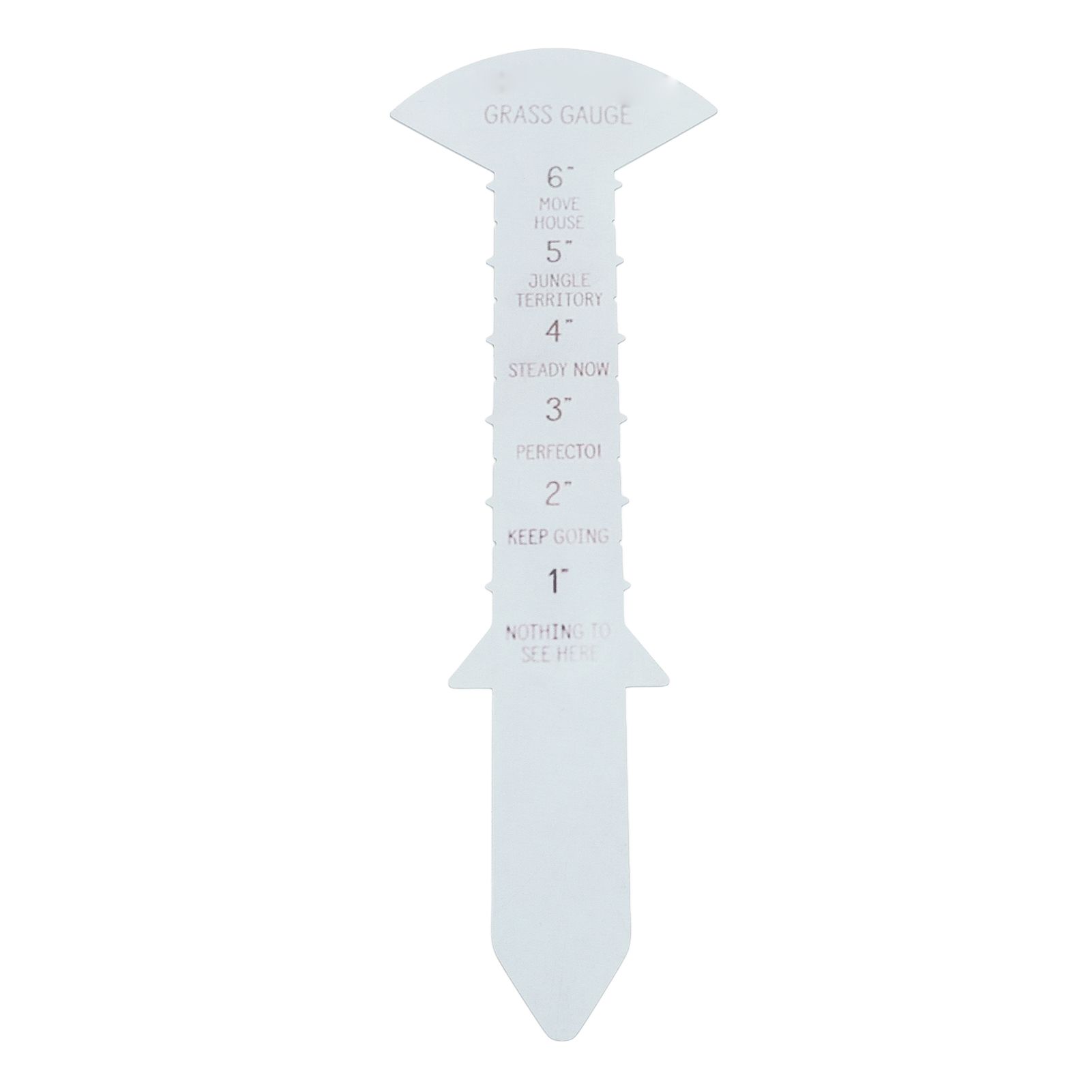 Grass Gauge 30cm Clear Funny Text Sturdy Iron Grass Height Measuring Ruler for Garden Yard Lawn - Image 3
