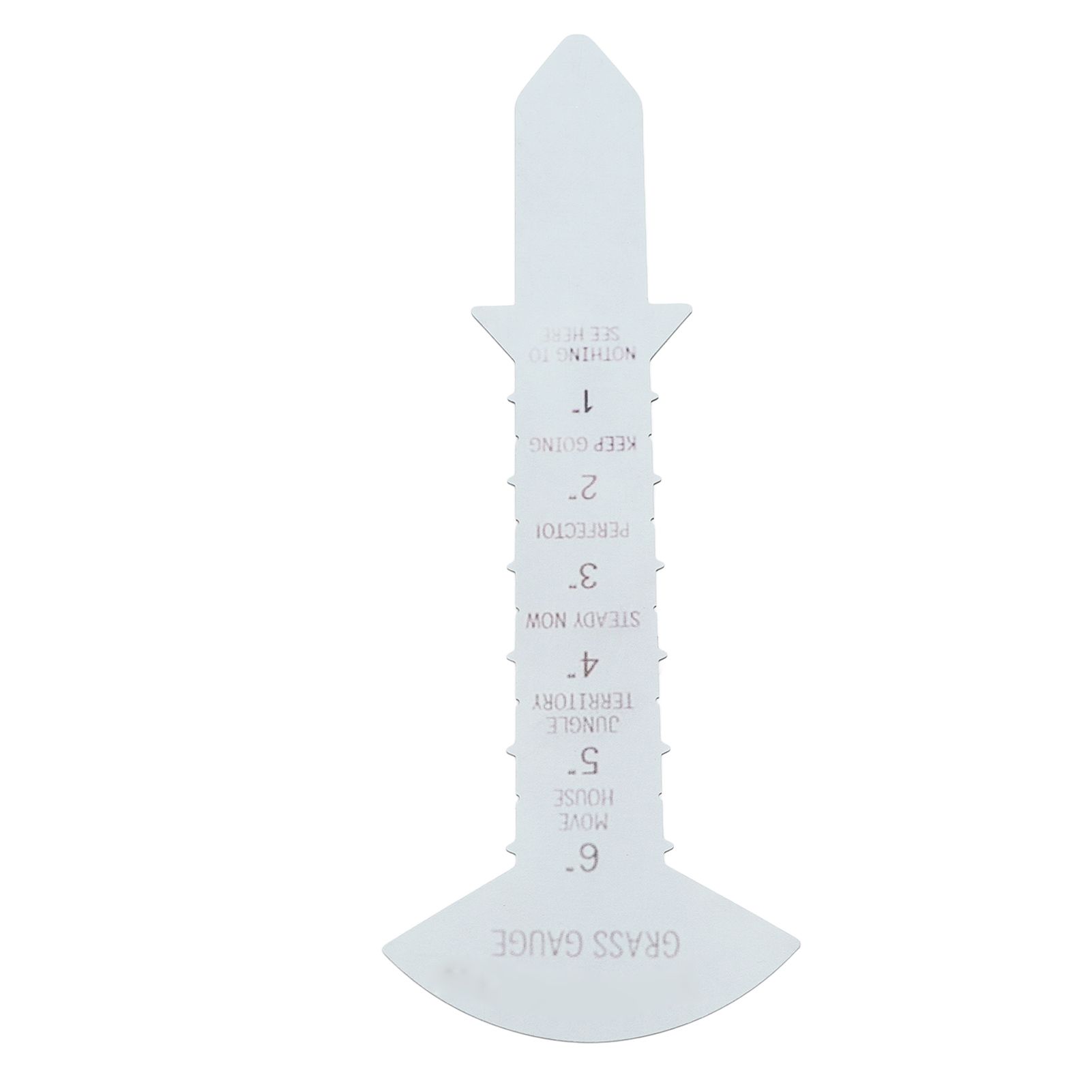 Grass Gauge 30cm Clear Funny Text Sturdy Iron Grass Height Measuring Ruler for Garden Yard Lawn - Image 7