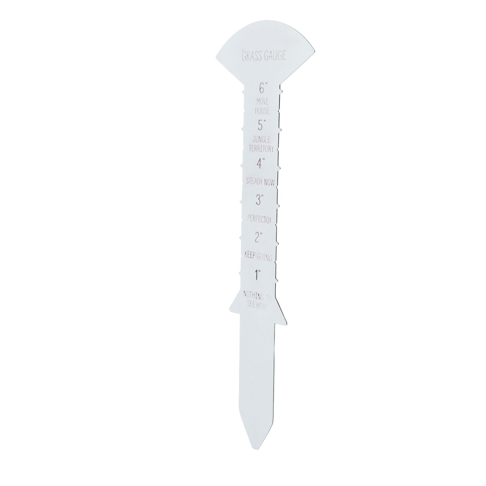 Grass Gauge 30cm Clear Funny Text Sturdy Iron Grass Height Measuring Ruler for Garden Yard Lawn - Image 8