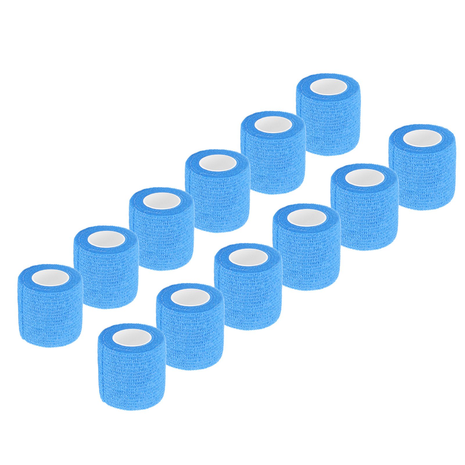 12 Pack 4.5M Animal Elastic Bandage Self Adhesive Cow Hoof Repairing Bandage Non Woven Polyester Waterproof for Livestock Blue - Image 3