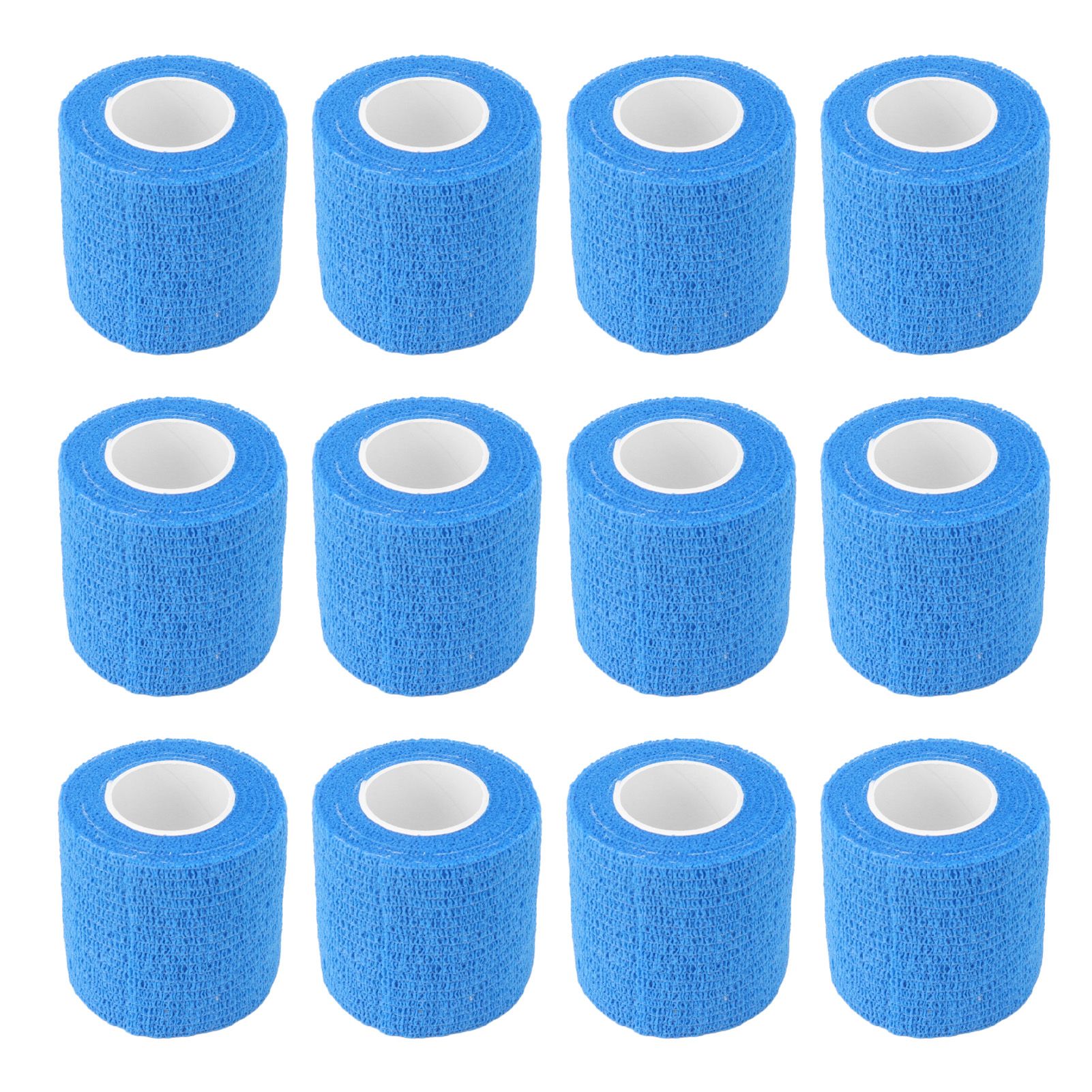 12 Pack 4.5M Animal Elastic Bandage Self Adhesive Cow Hoof Repairing Bandage Non Woven Polyester Waterproof for Livestock Blue - Image 5