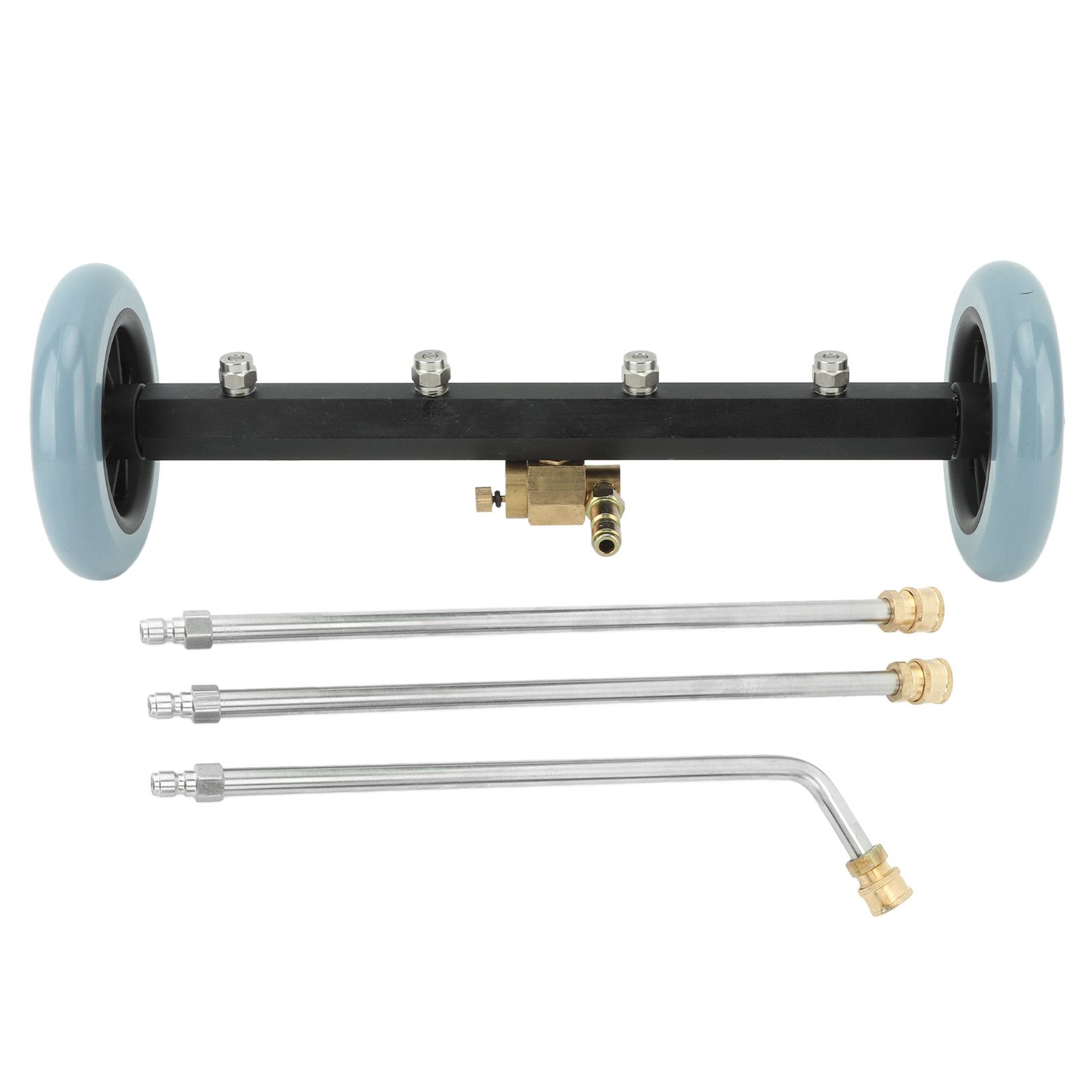 Undercarriage Cleaner Stainless Steel Brass 4000 Psi Undercarriage Cleaner Water Broom 1/4in Quick Connect for Home Road Car - Image 2