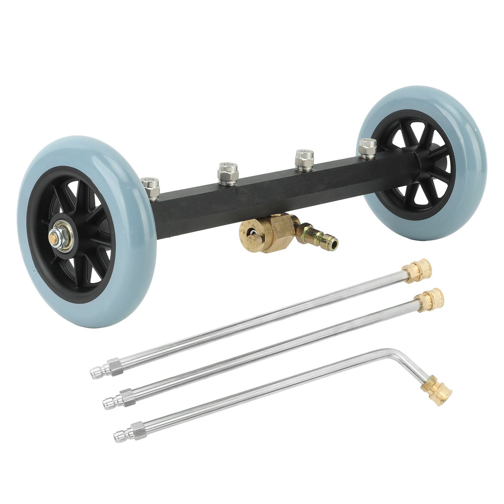 Undercarriage Cleaner Stainless Steel Brass 4000 Psi Undercarriage Cleaner Water Broom 1/4in Quick Connect for Home Road Car - Image 3