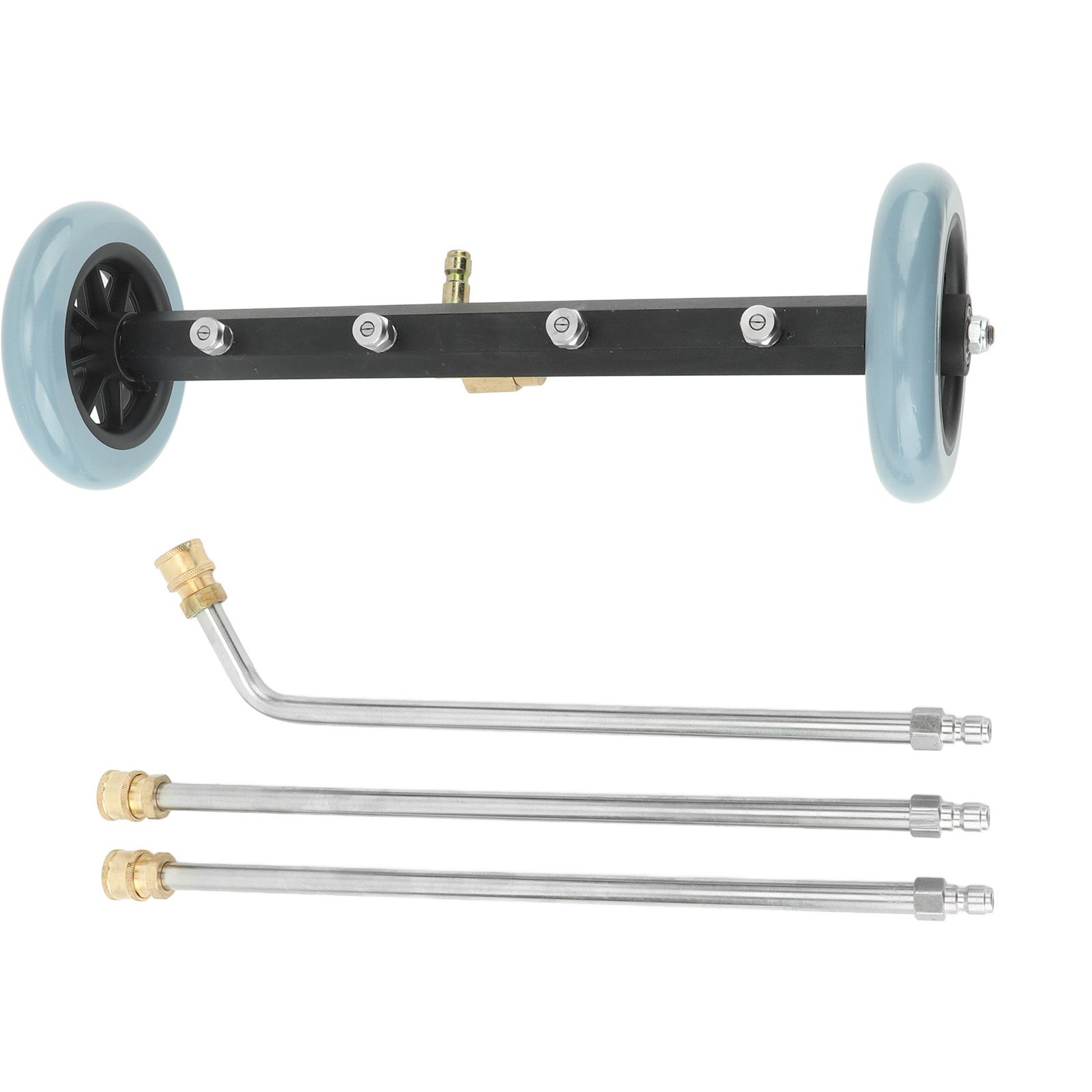 Undercarriage Cleaner Stainless Steel Brass 4000 Psi Undercarriage Cleaner Water Broom 1/4in Quick Connect for Home Road Car - Image 4