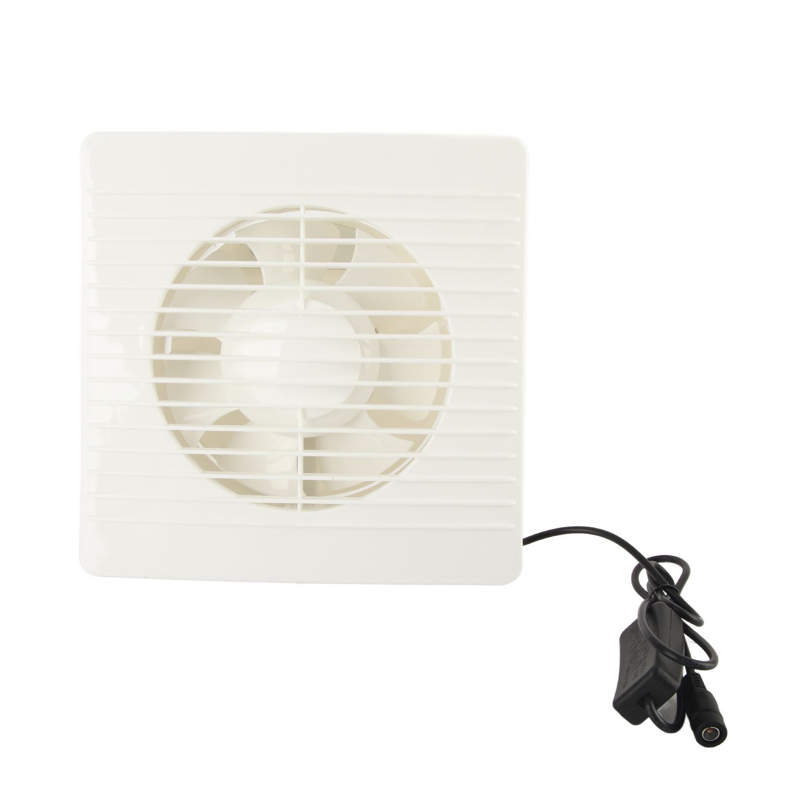 Solar Exhaust Fan 50W 6in ABS Protective Mesh IP67 Waterproof Ventilator for Greenhouses Pet Houses - Image 1