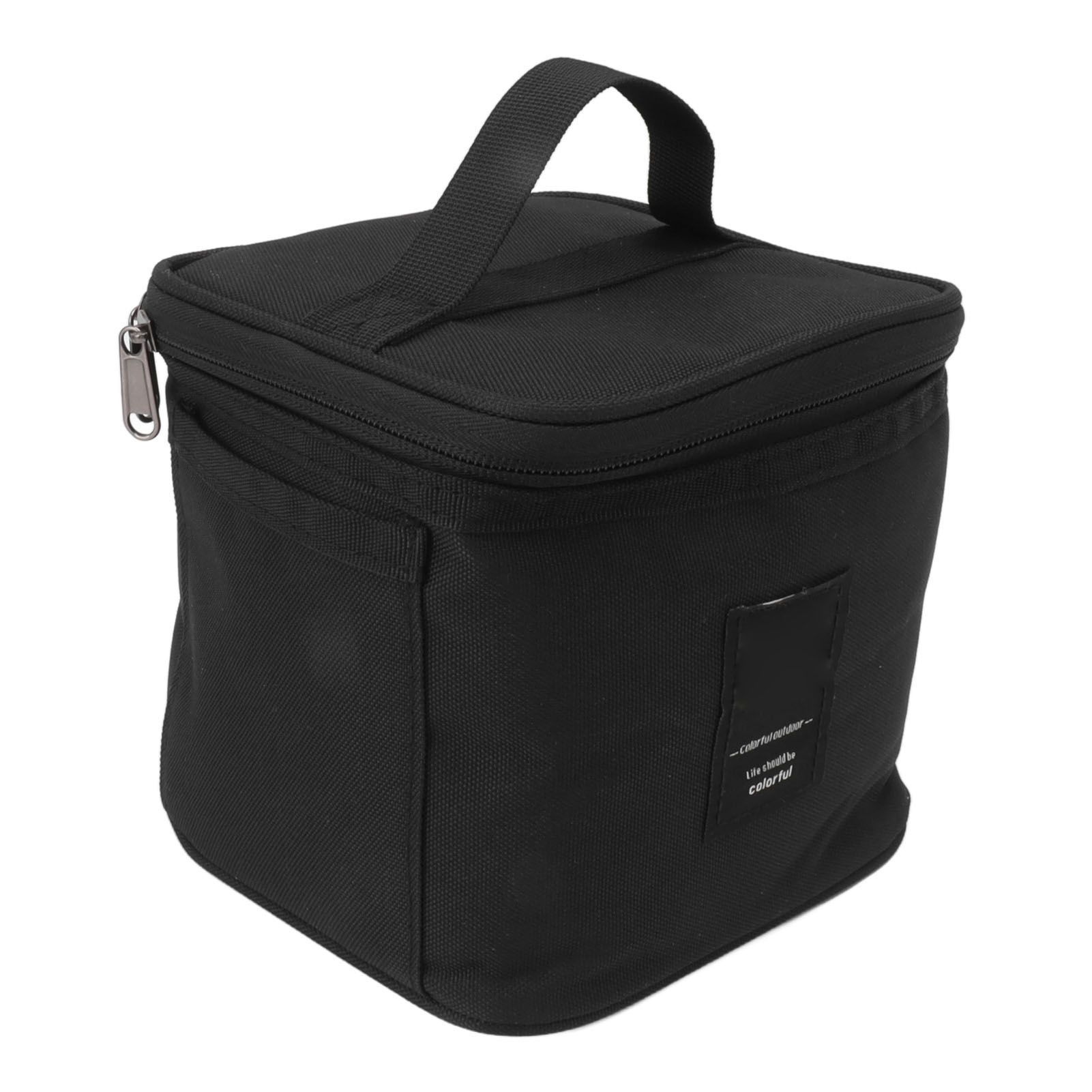 Spice Bottle Carry Bag Removable Inner Divider Oxford Cloth Portable Seasoning Jar Bag for BBQ Picnic Camping Black - Image 3