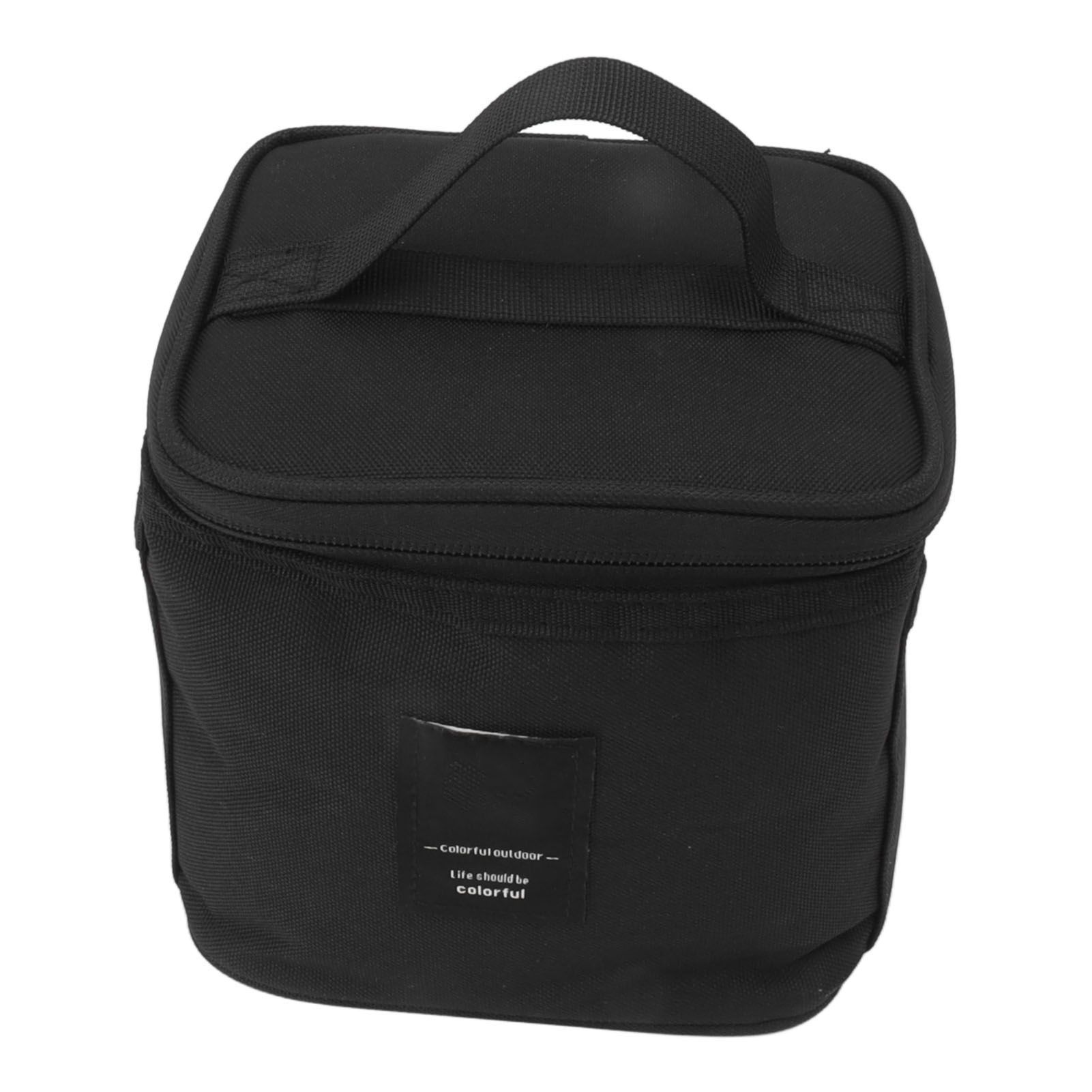 Spice Bottle Carry Bag Removable Inner Divider Oxford Cloth Portable Seasoning Jar Bag for BBQ Picnic Camping Black - Image 4