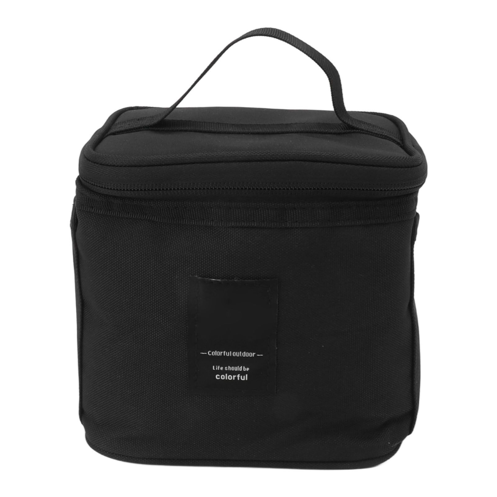 Spice Bottle Carry Bag Removable Inner Divider Oxford Cloth Portable Seasoning Jar Bag for BBQ Picnic Camping Black - Image 6