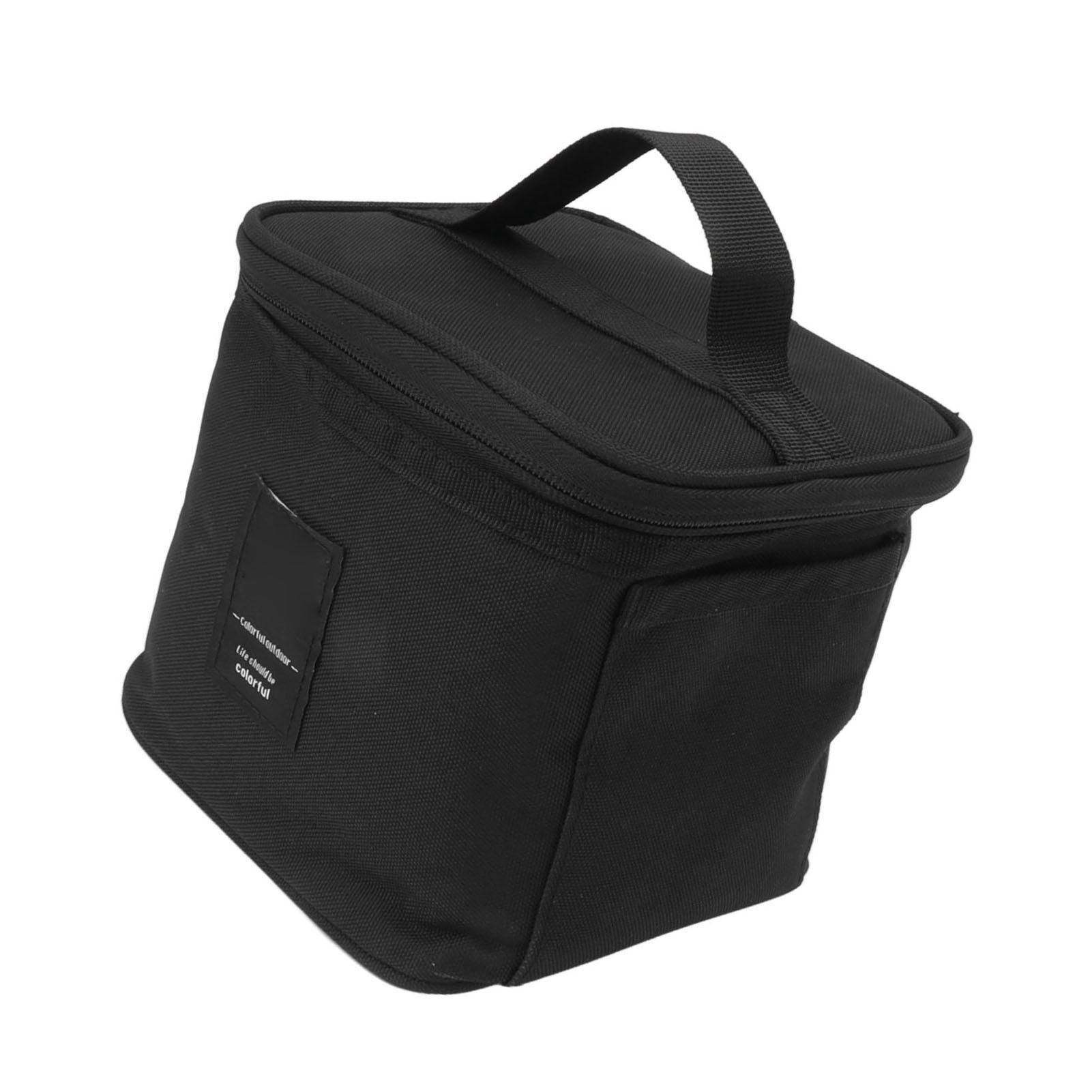 Spice Bottle Carry Bag Removable Inner Divider Oxford Cloth Portable Seasoning Jar Bag for BBQ Picnic Camping Black - Image 8
