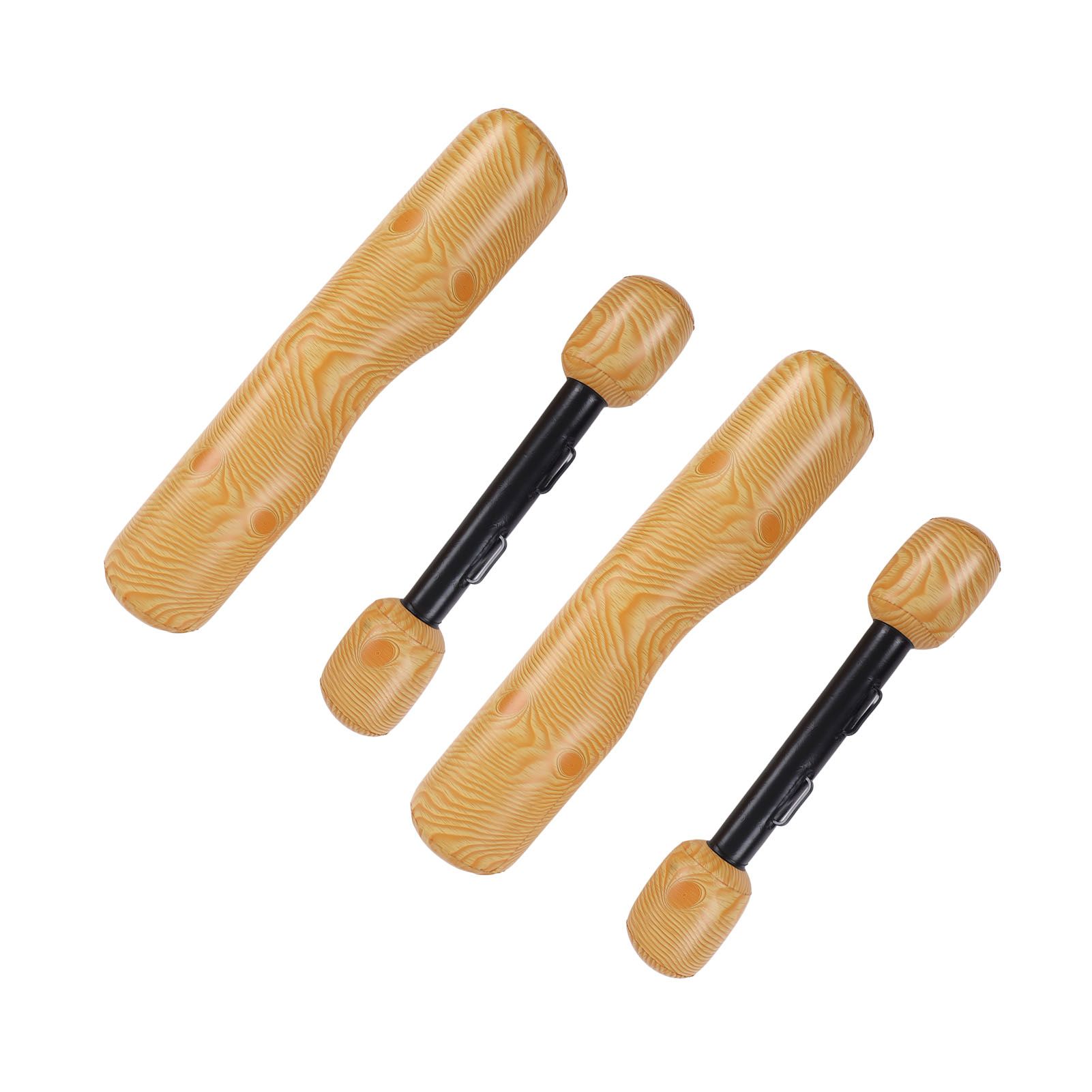 2 PCS Wood Grain Inflatable Floating Row Pool Floats Floating Log Raft Toys Outdoor Party Water Sports Games for Adults Kids - Image 2