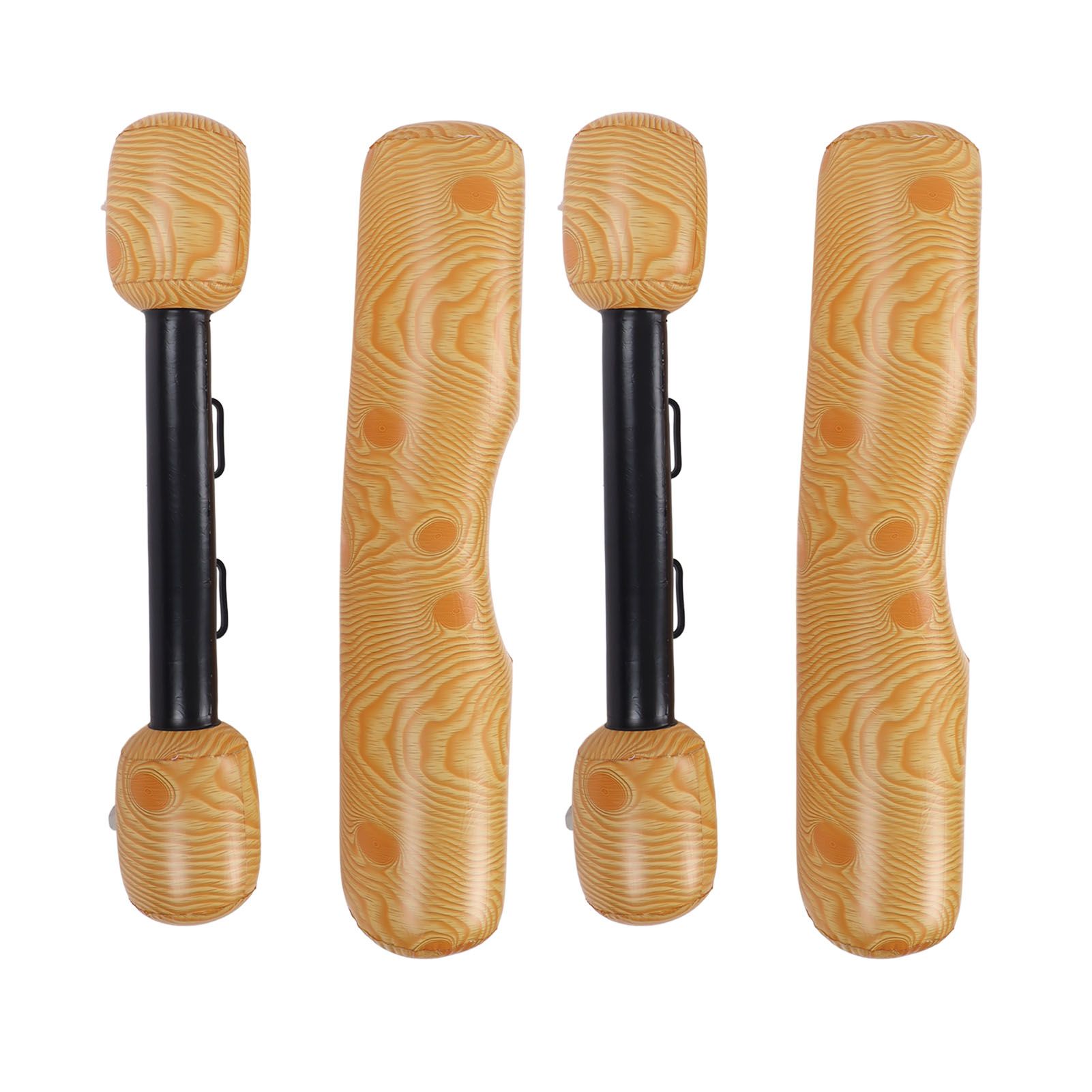 2 PCS Wood Grain Inflatable Floating Row Pool Floats Floating Log Raft Toys Outdoor Party Water Sports Games for Adults Kids - Image 3