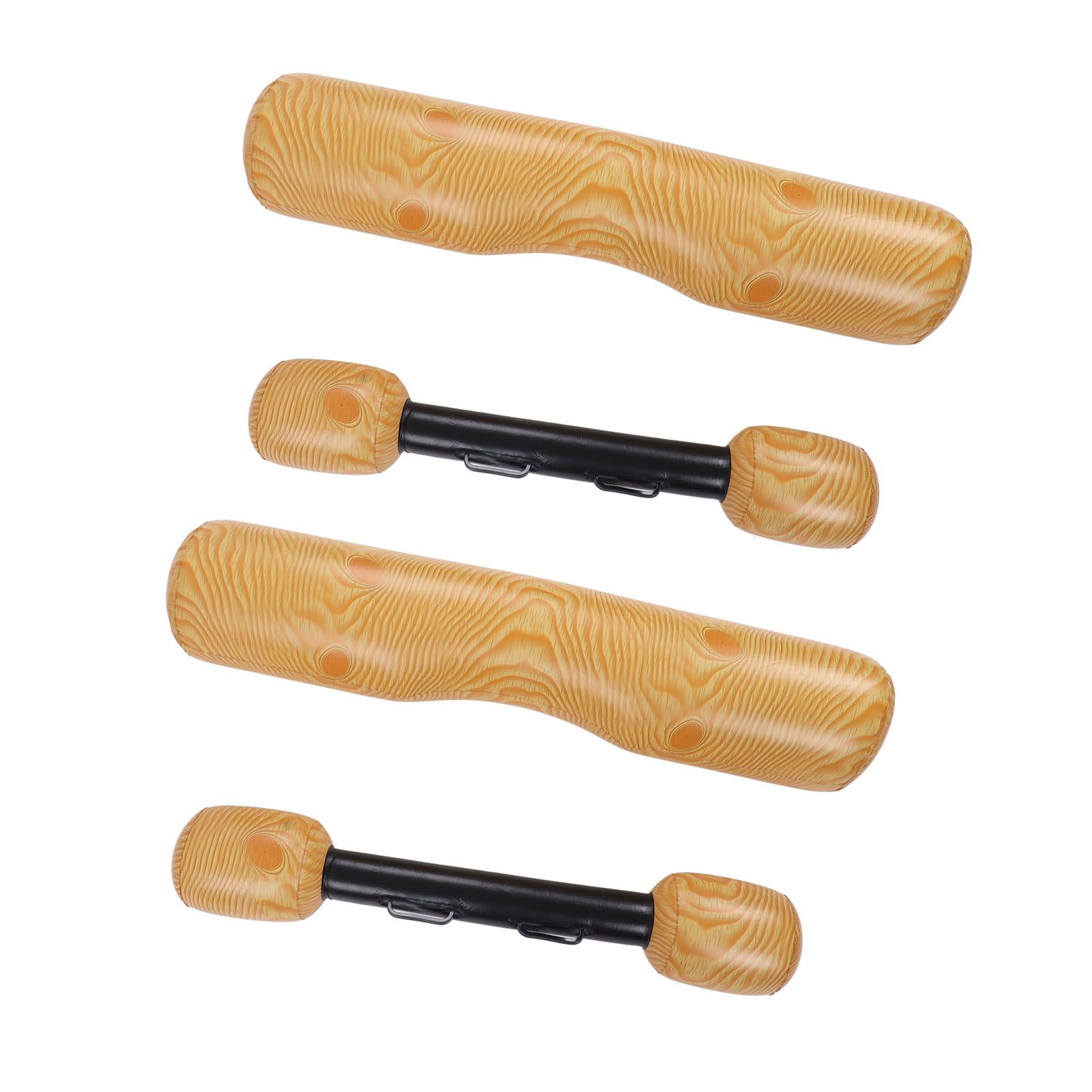 2 PCS Wood Grain Inflatable Floating Row Pool Floats Floating Log Raft Toys Outdoor Party Water Sports Games for Adults Kids - Image 6