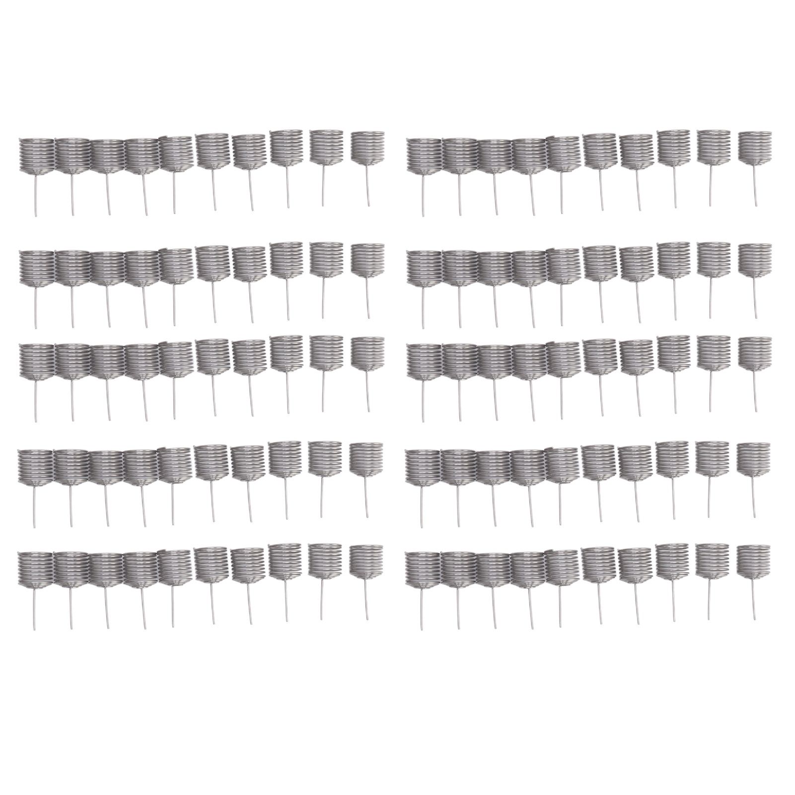 100PCS Fertilizer Mesh Basket Column Shape Stainless Steel Nutrition Box Tools for Garden Nursery Small - Image 1