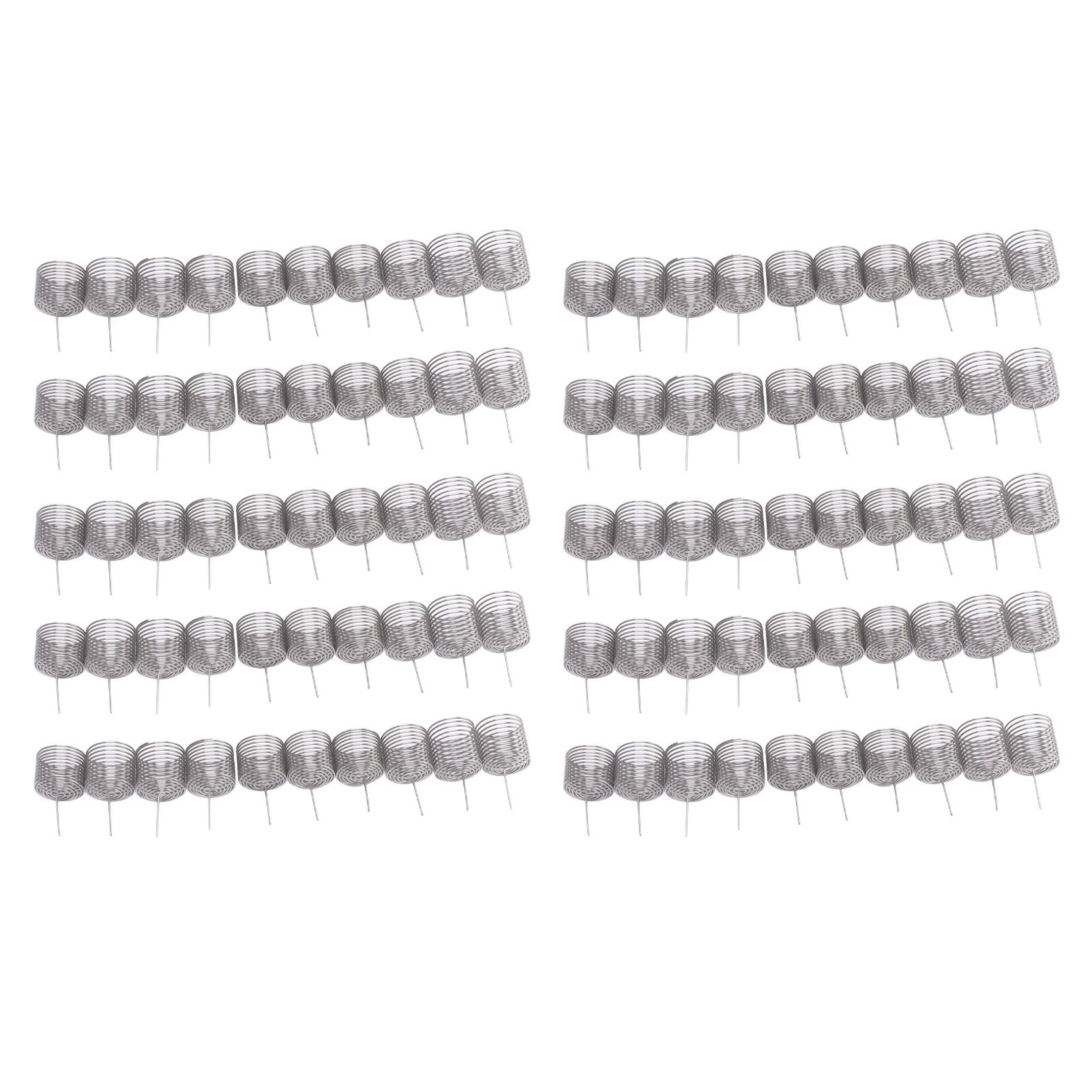 100PCS Fertilizer Mesh Basket Column Shape Stainless Steel Nutrition Box Tools for Garden Nursery Large - Image 2