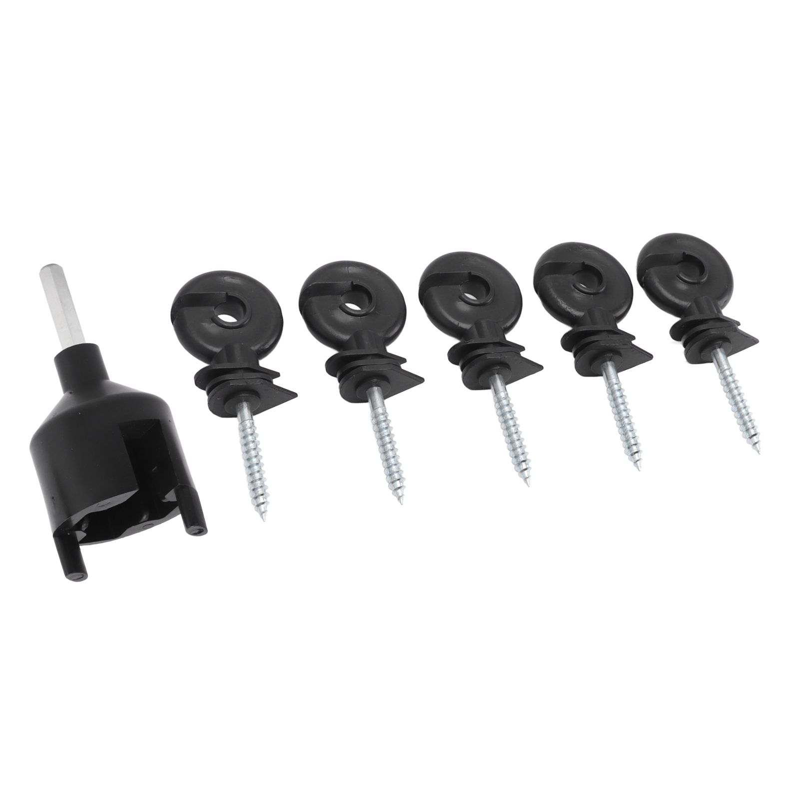 50Pcs Electric Fence Insulator Screw in Insulator Fence Ring Post Wood Post Insulator with Insulator Socket Tool - Image 7