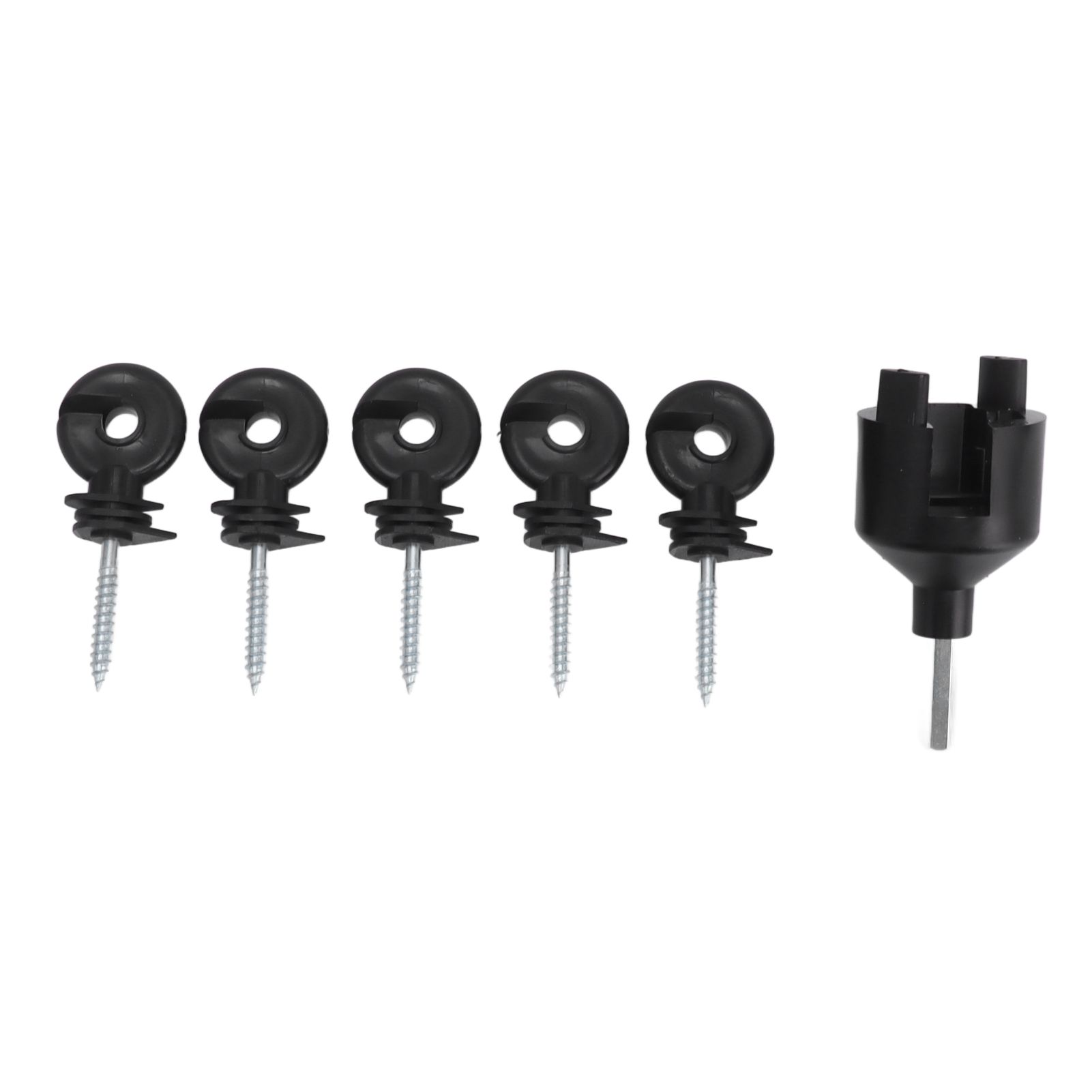 50Pcs Electric Fence Insulator Screw in Insulator Fence Ring Post Wood Post Insulator with Insulator Socket Tool - Image 8
