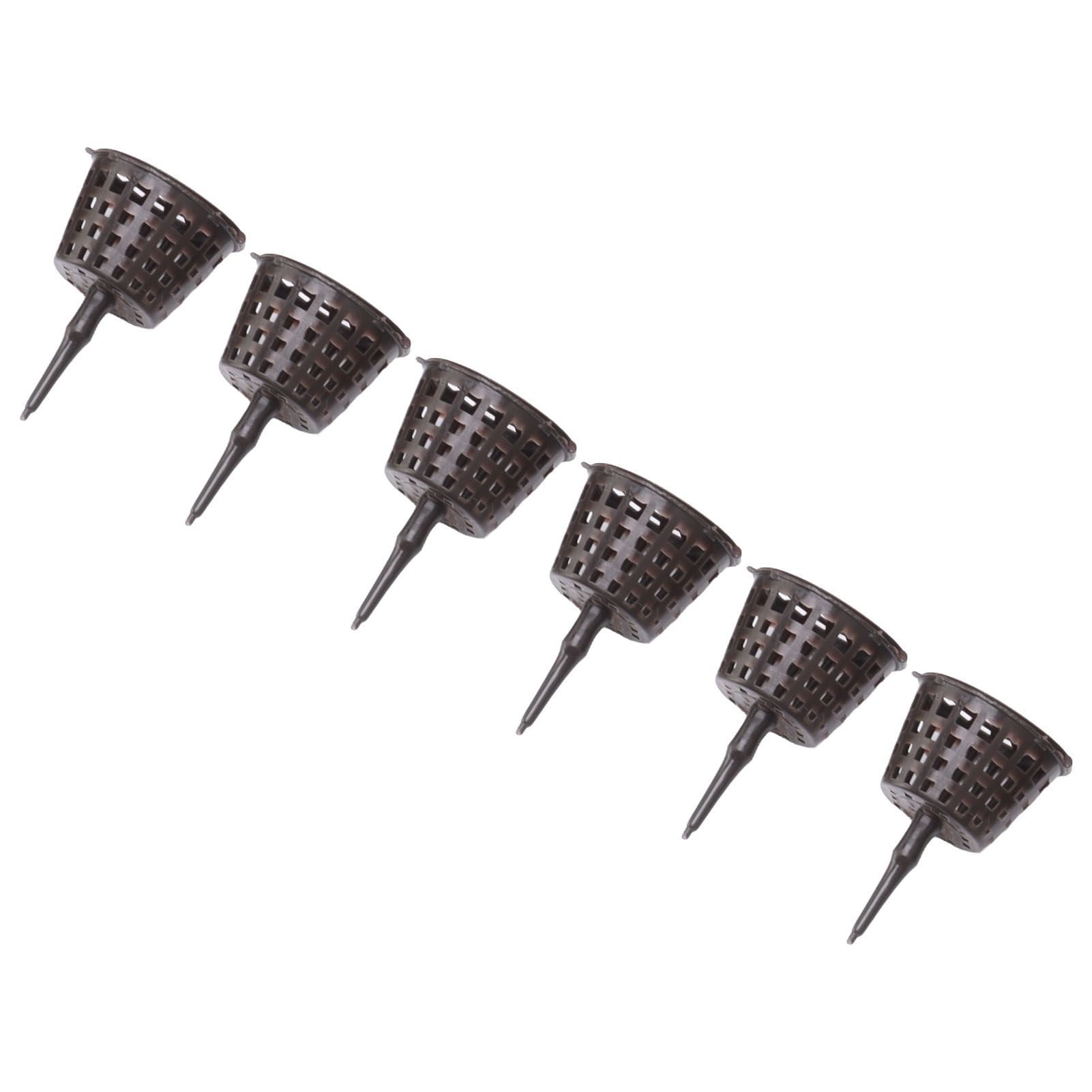 100PCS Plastic Fertilizer Mesh Basket with Lid Planting Fertilizer Net Pot for Succulent Orchid Bonsai Small Size with Lid - Image 5
