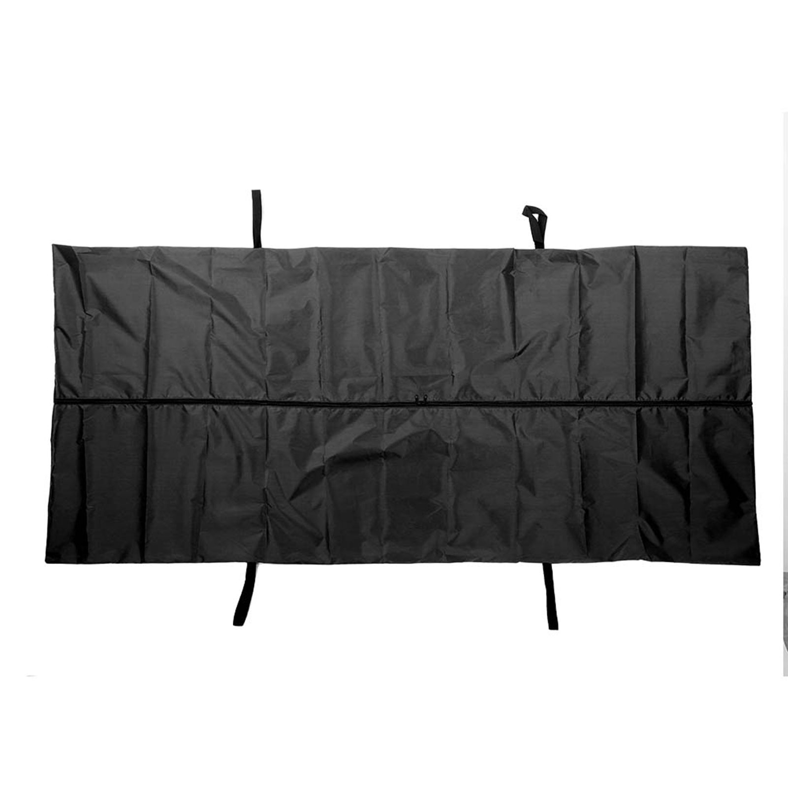 Black Emergency Cadaver Body Bag Oxford Cloth Body Storage Bag 210D Waterproof for Funeral Hospital Transportation 150x60cm/59.1x23.6in - Image 1