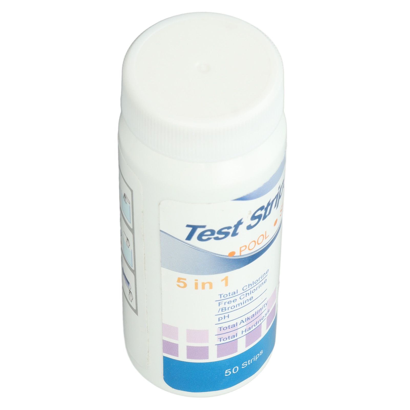 50pcs Swimming Pool Test Papers 5 in 1 Test Water Quality PH Cl Total Alkali Free Chlorine Pool Test Strips - Image 5