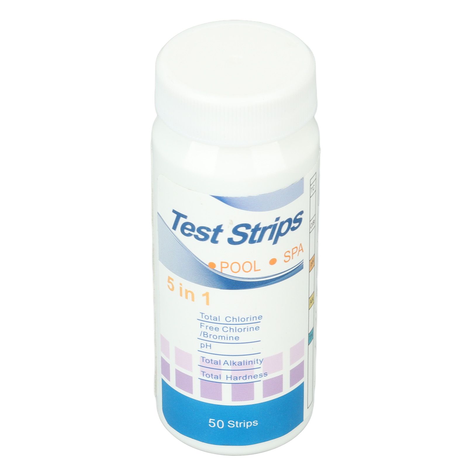 50pcs Swimming Pool Test Papers 5 in 1 Test Water Quality PH Cl Total Alkali Free Chlorine Pool Test Strips - Image 7