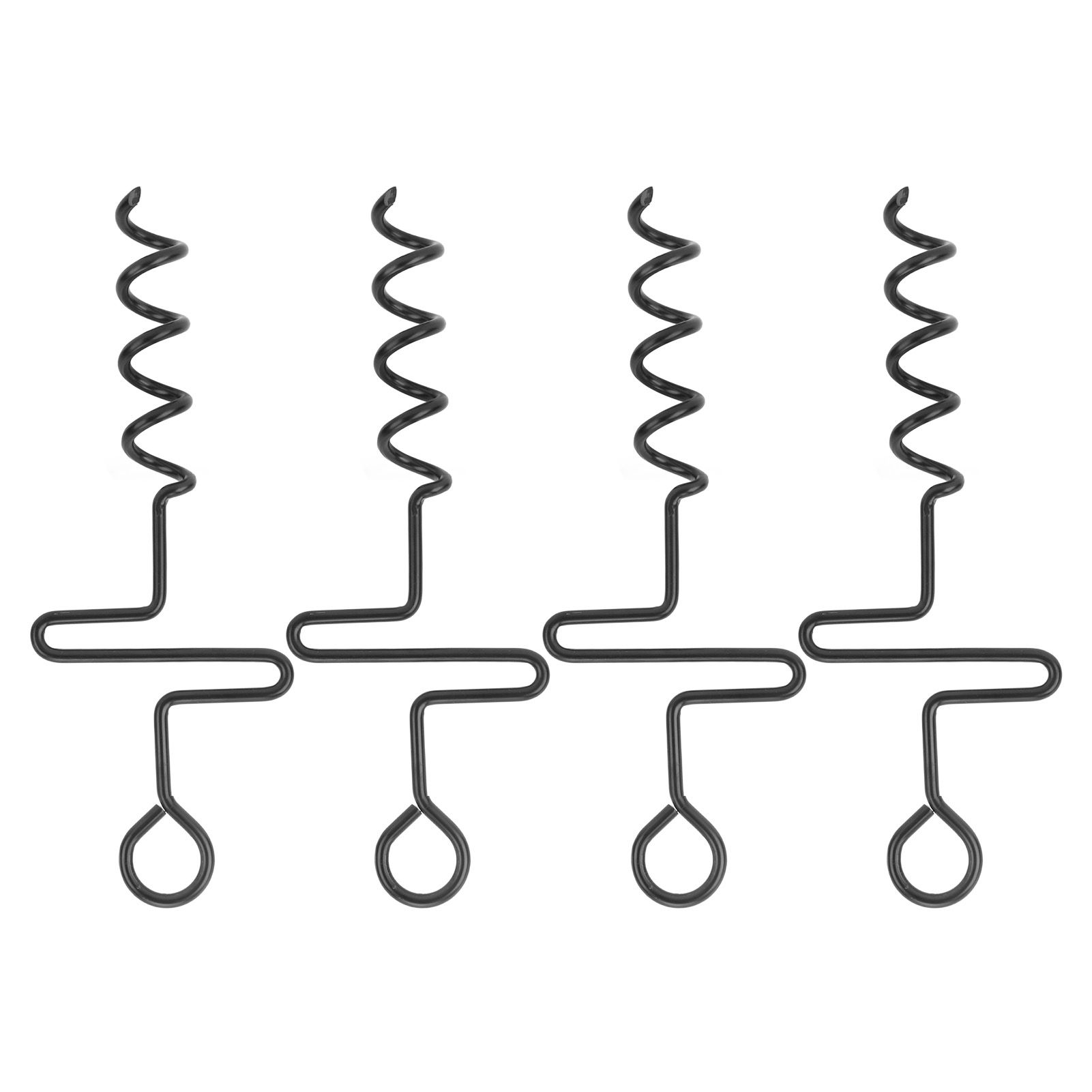 4PCS Spiral Tent Tacks Iron Stable Spiral Type Heavy Duty Spiral Tent Stake for Tent Trampolines Garden Fence - Image 3