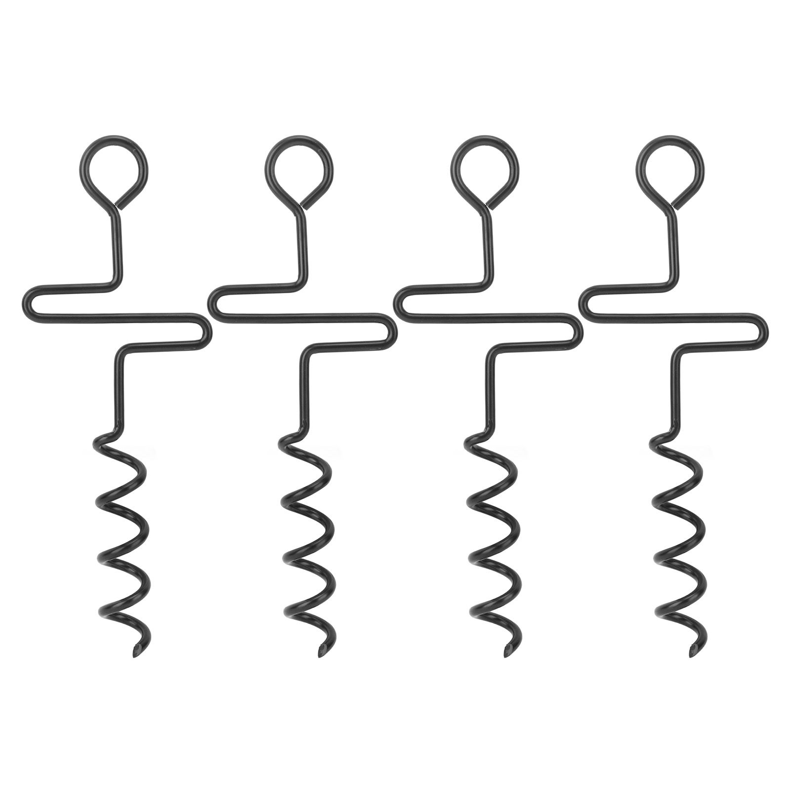 4PCS Spiral Tent Tacks Iron Stable Spiral Type Heavy Duty Spiral Tent Stake for Tent Trampolines Garden Fence - Image 4