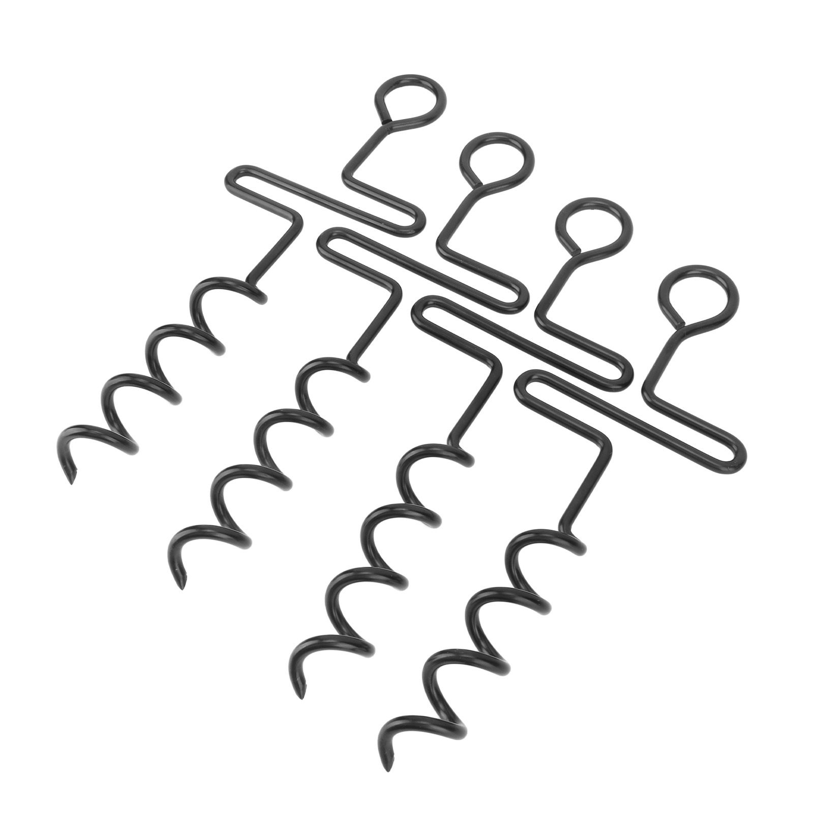 4PCS Spiral Tent Tacks Iron Stable Spiral Type Heavy Duty Spiral Tent Stake for Tent Trampolines Garden Fence - Image 5