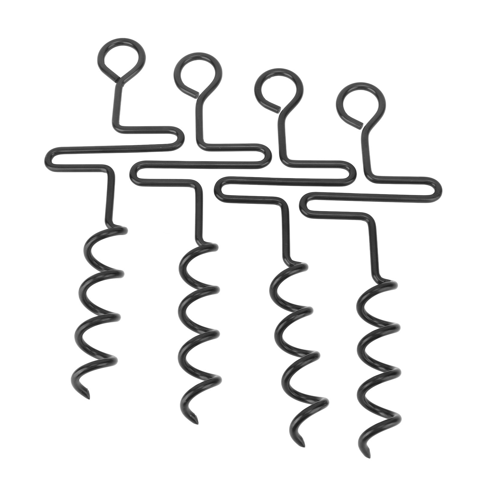 4PCS Spiral Tent Tacks Iron Stable Spiral Type Heavy Duty Spiral Tent Stake for Tent Trampolines Garden Fence - Image 6