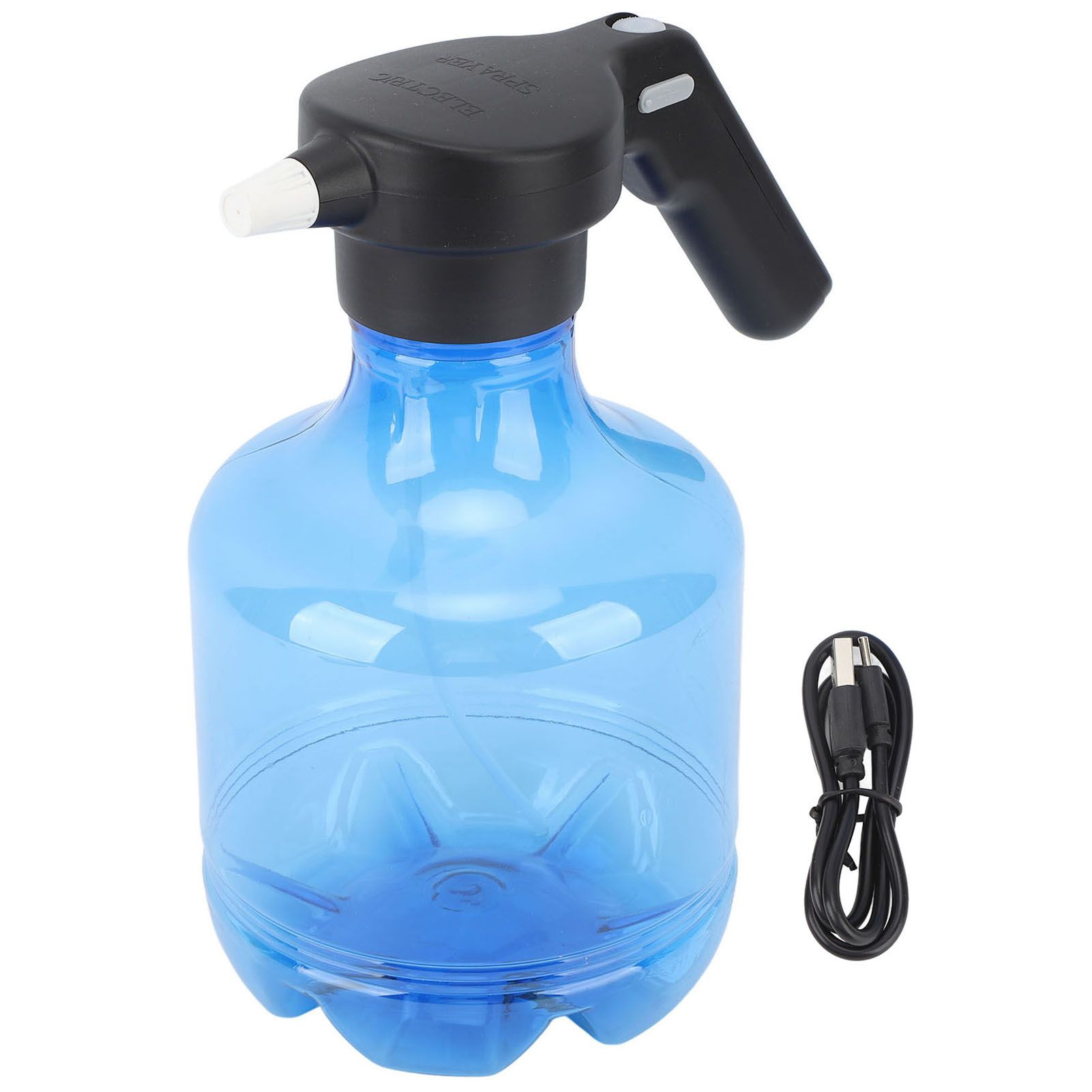 3L Electric Spray Bottle Rechargeable High Pressure Cleaning Spray Can for Watering Flowers Garden Cleaning Blue - Image 1