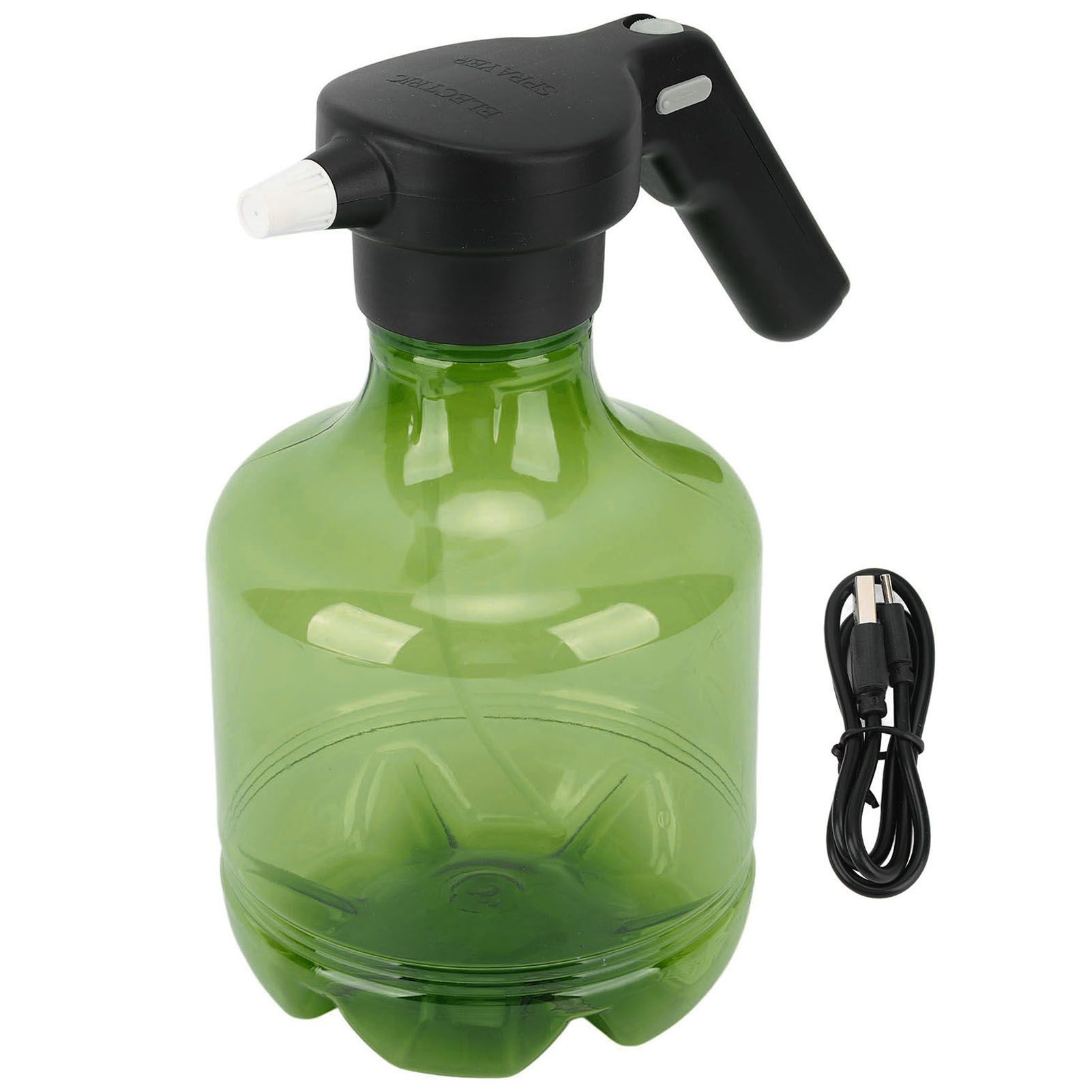 3L Electric Spray Bottle Rechargeable High Pressure Cleaning Spray Can for Watering Flowers Garden Cleaning Green - Image 1